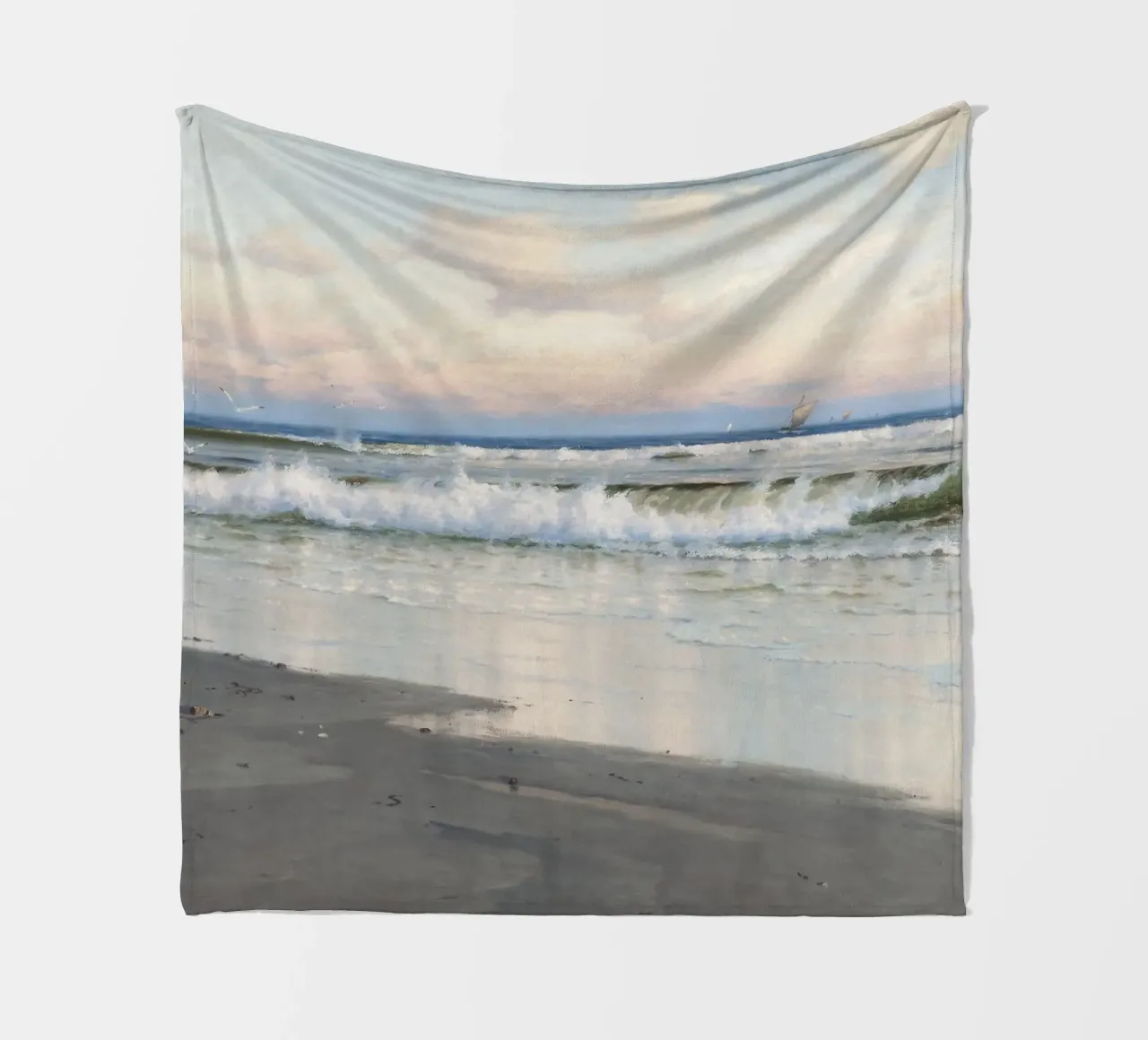 The Beach coperta in pile da apoloprints