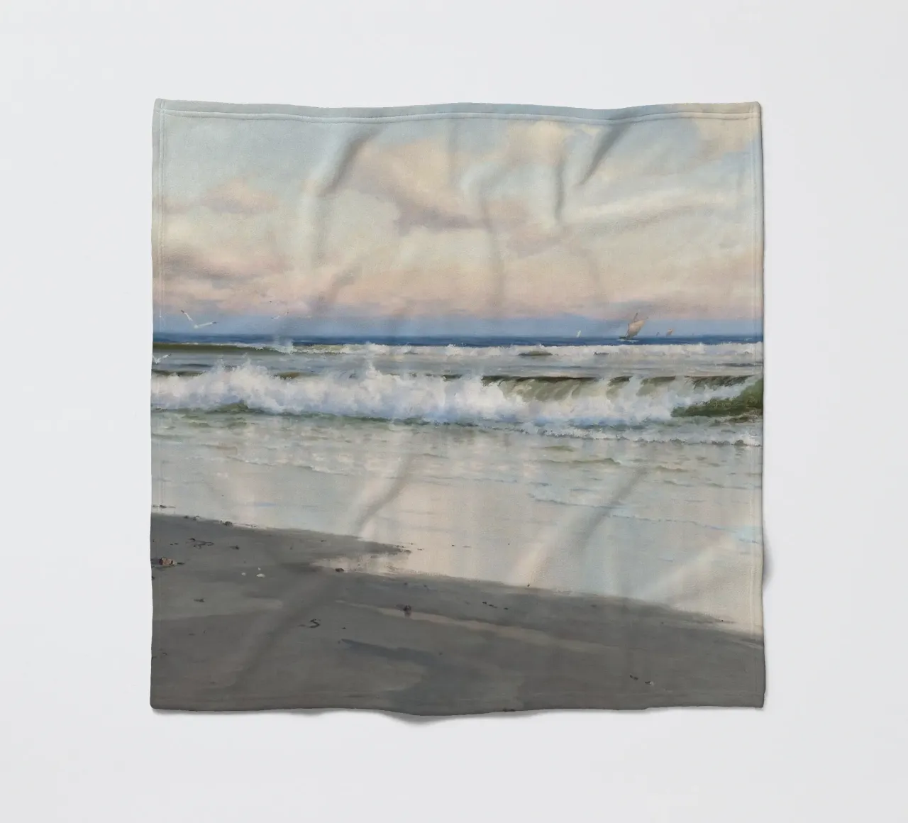 The Beach coperta in pile da apoloprints