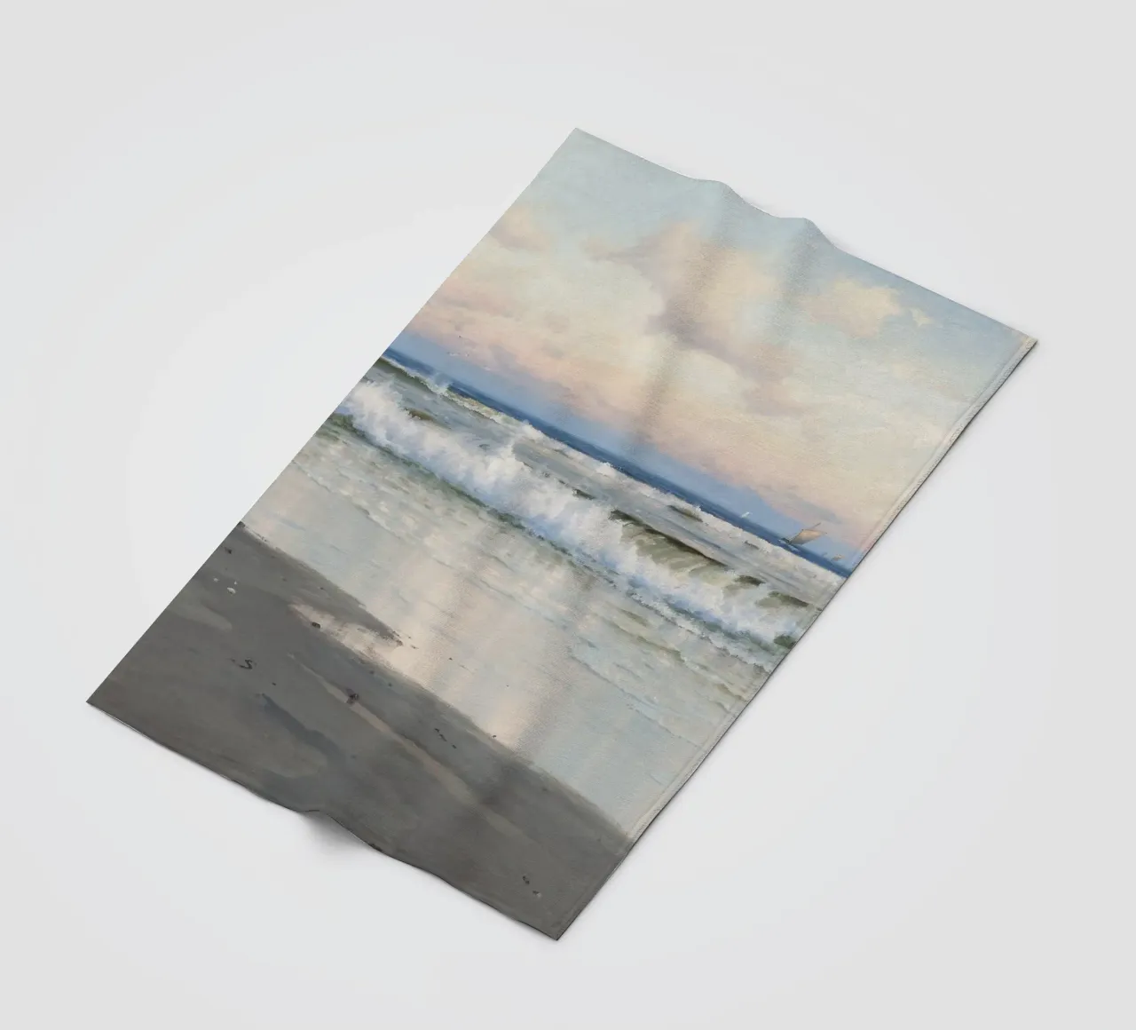 The Beach coperta in pile da apoloprints
