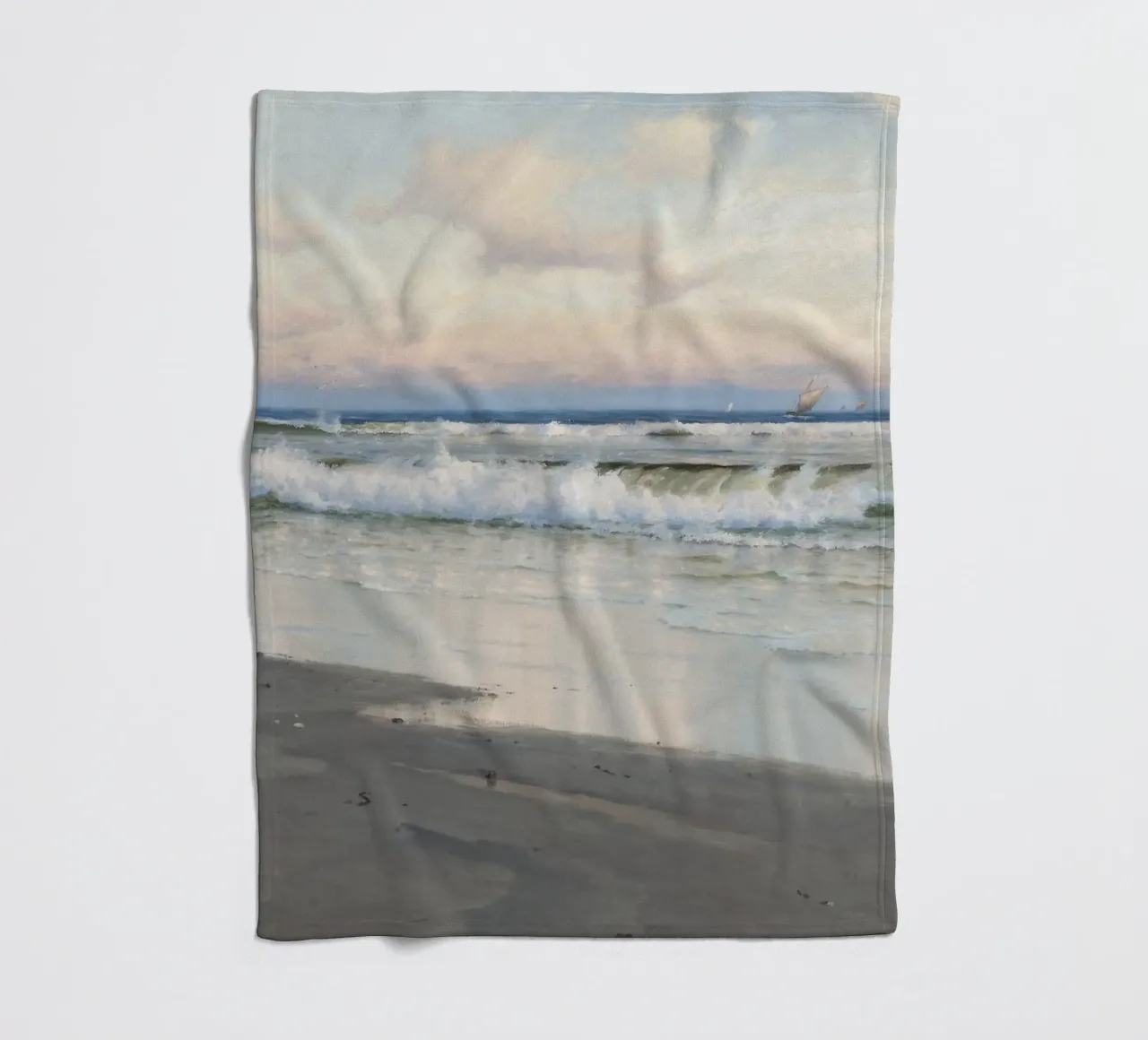 The Beach coperta in pile da apoloprints
