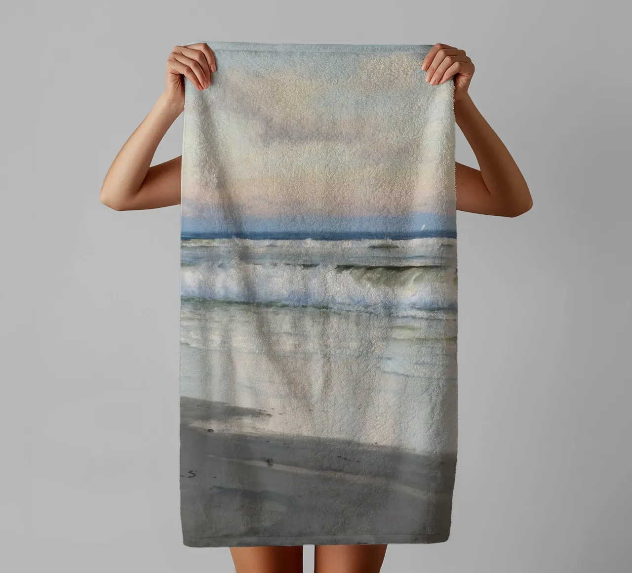 The Beach asciugamano da bagno da apoloprints