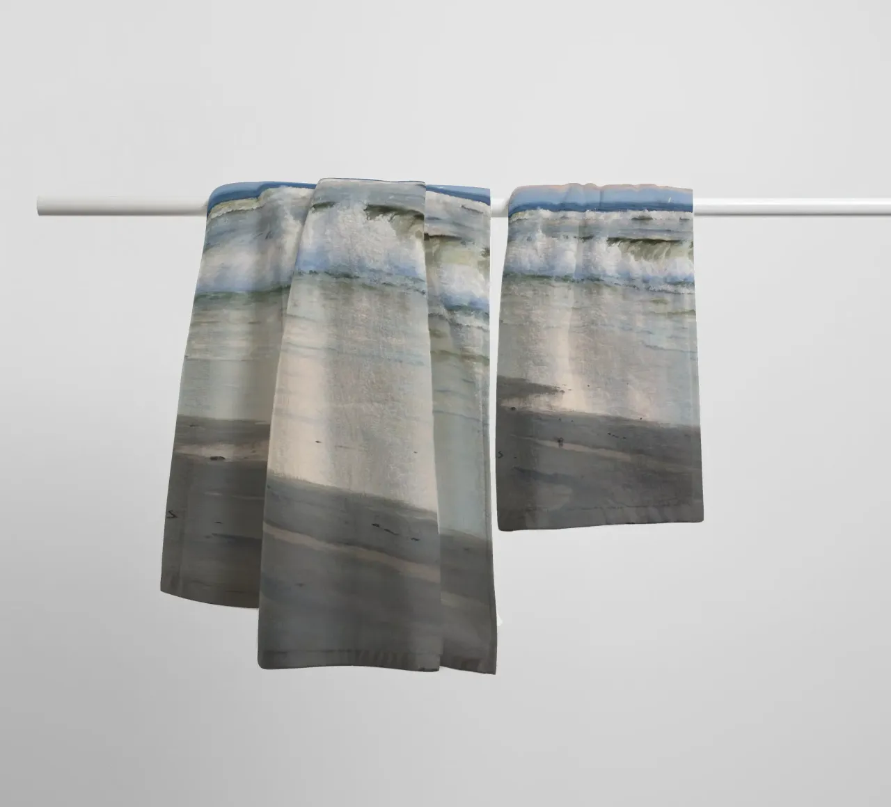 The Beach asciugamano da bagno da apoloprints