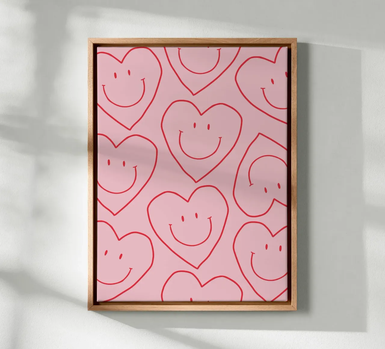 Smile Heart canvas by KRUTH DESIGN