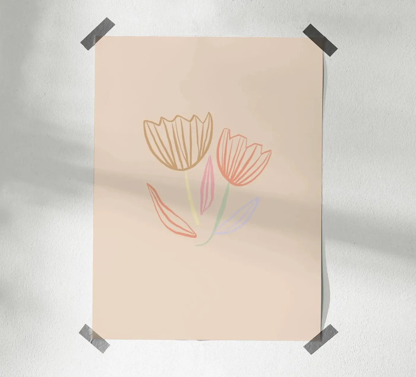 Tulips poster by KRUTH DESIGN