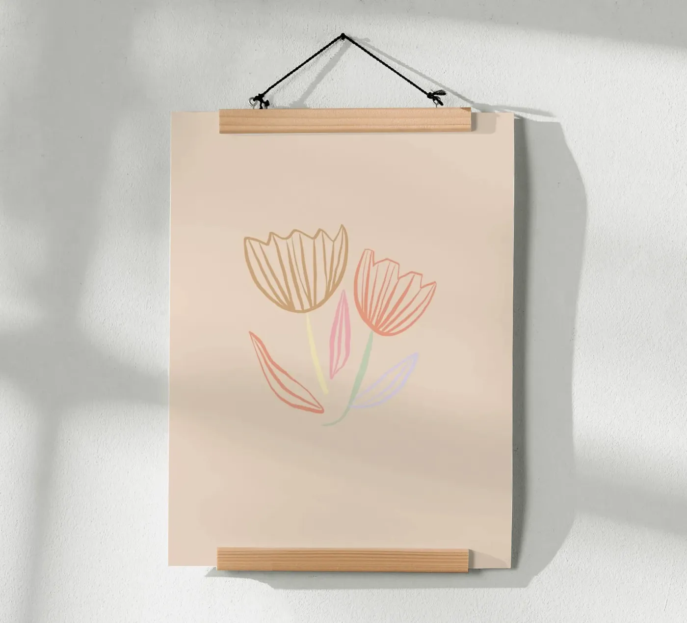 Tulips poster by KRUTH DESIGN