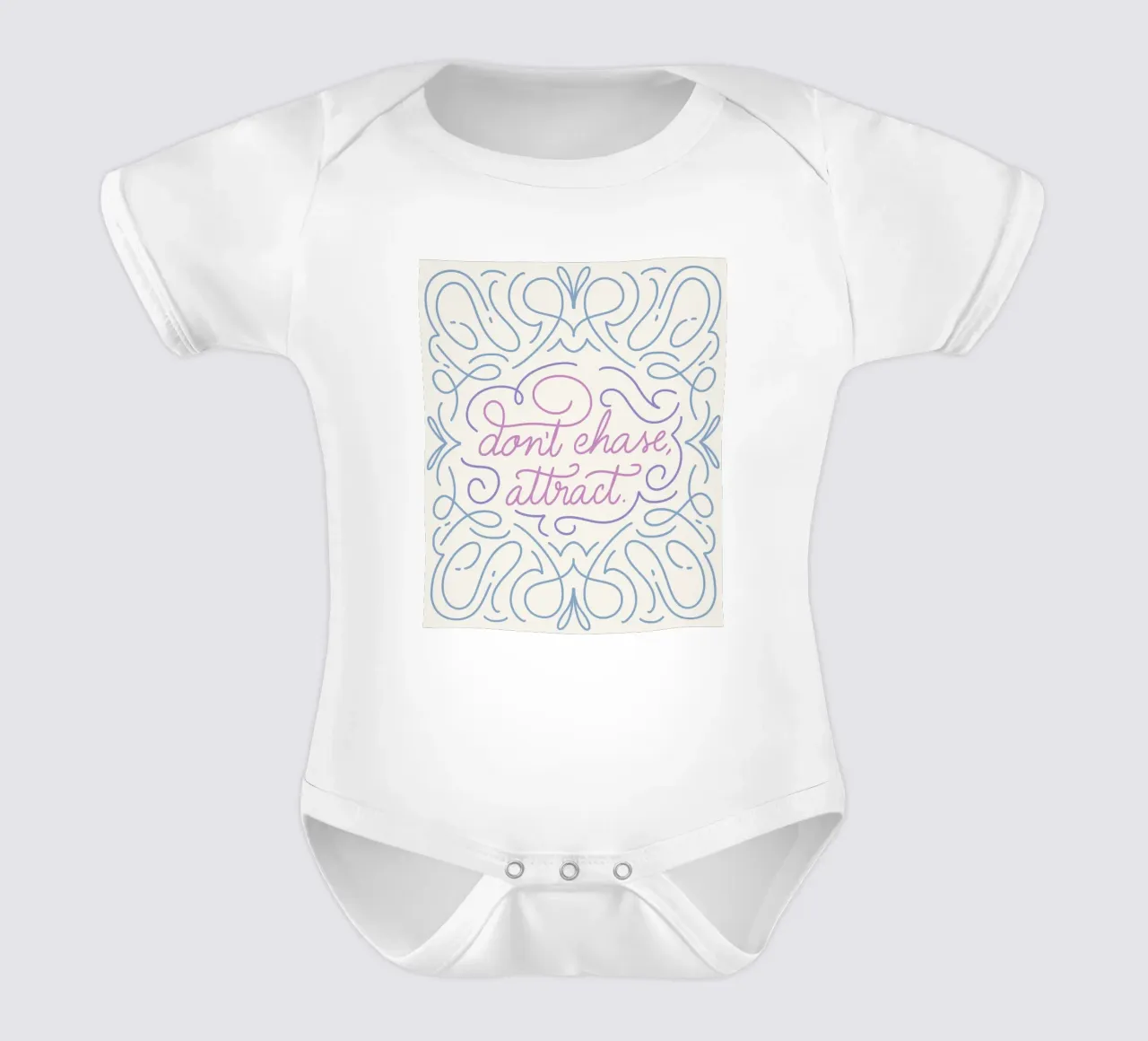 Don't chase, attract. body neonato maniche corte da anisillustration