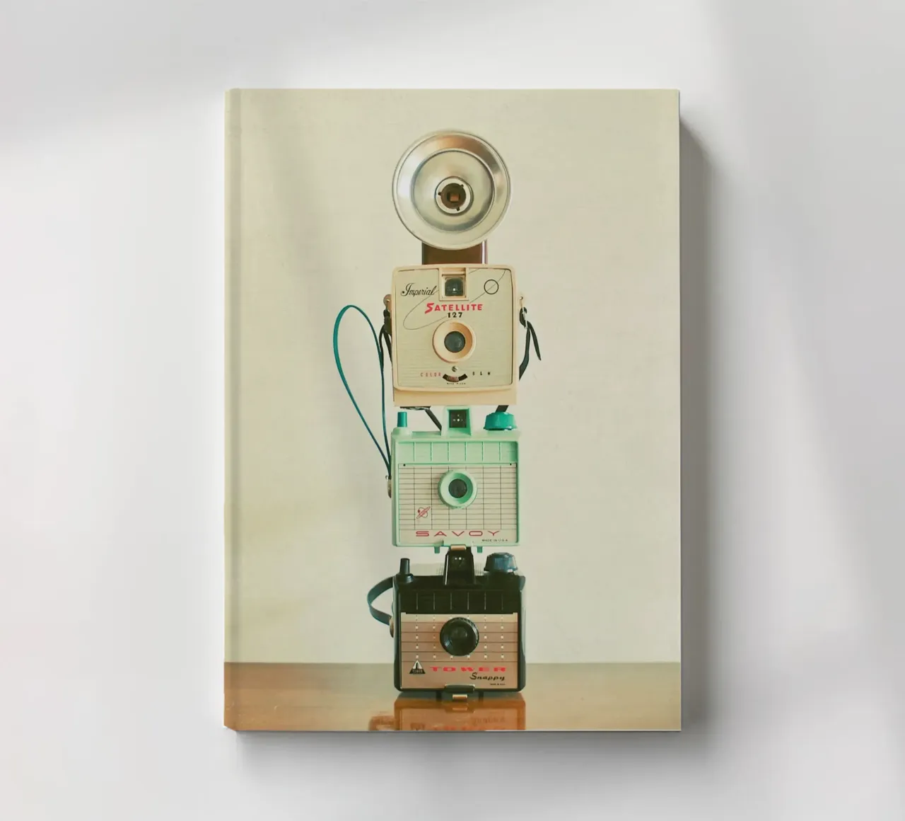 Tower of Cameras notebook by Cassia Beck Photography