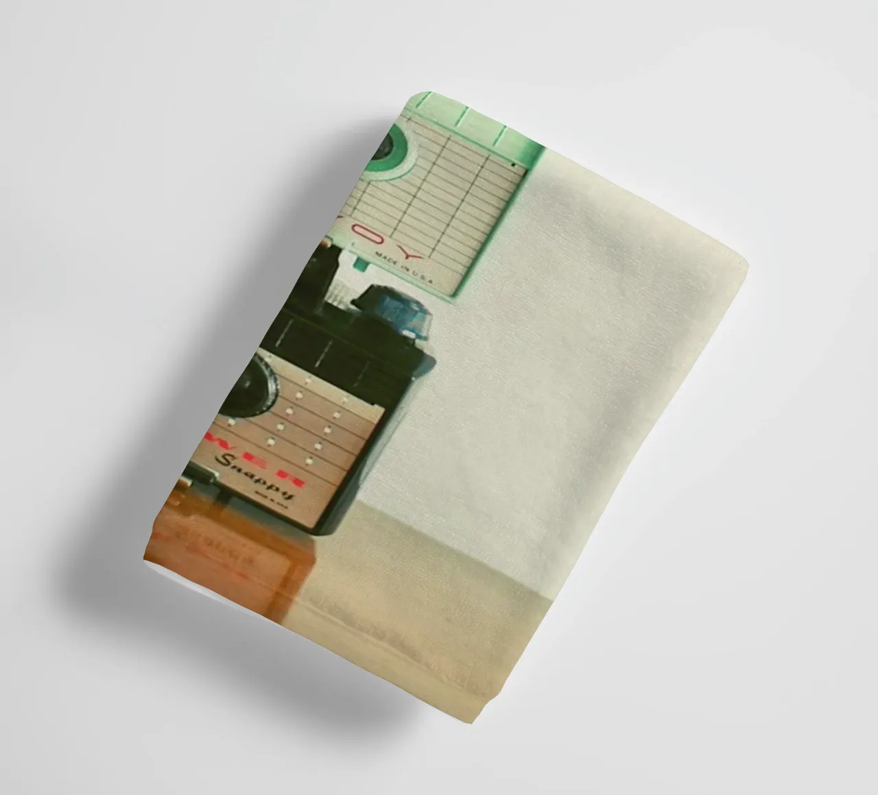 Tower of Cameras towel by Cassia Beck Photography