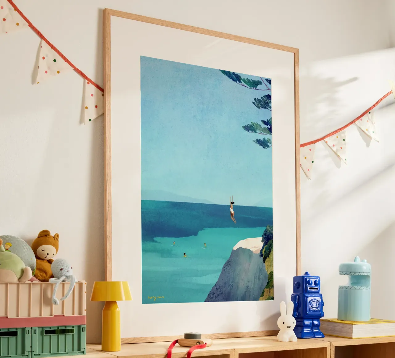 Leap poster con telaio in alluminio da Henry Rivers