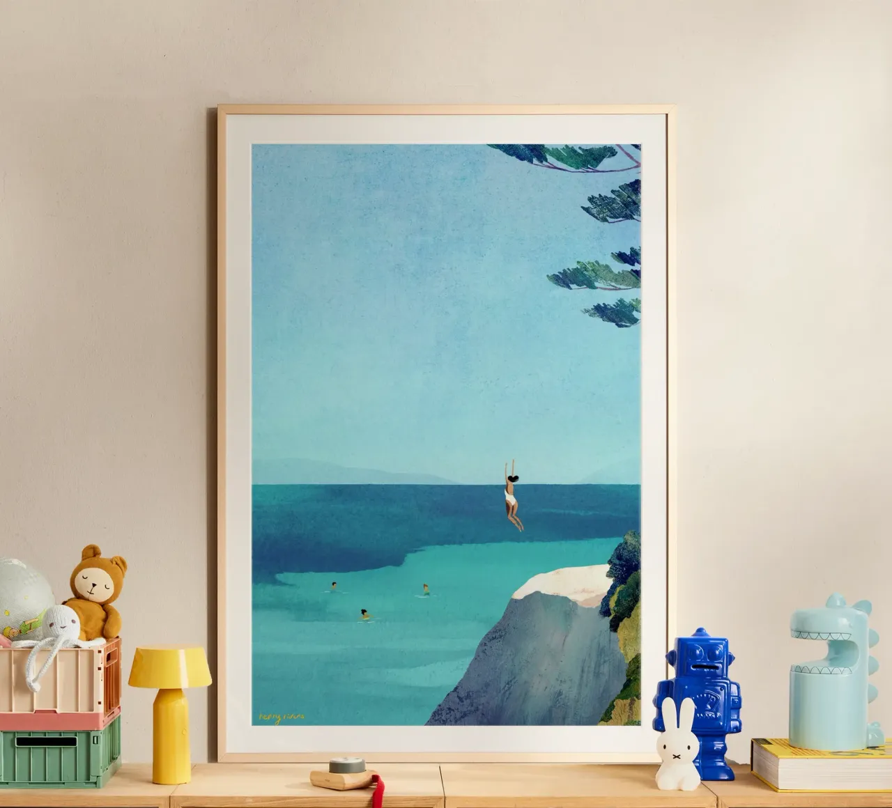 Leap poster con telaio in alluminio da Henry Rivers