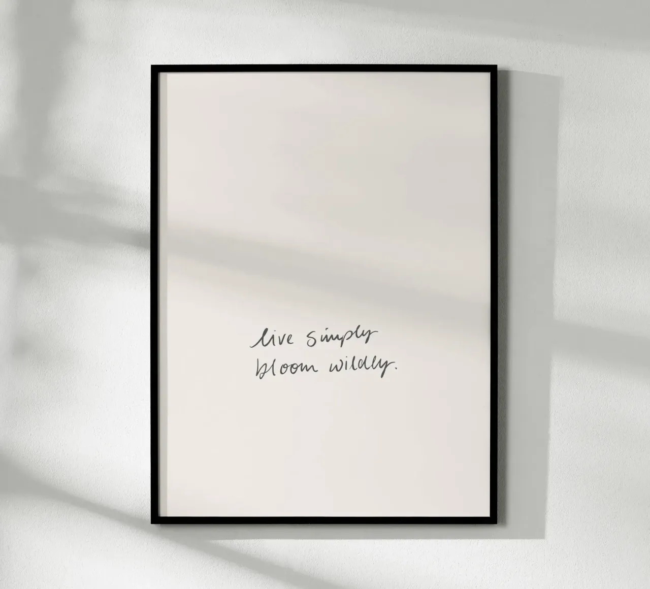 Bloom Wildly poster con telaio in plastica da KRUTH DESIGN