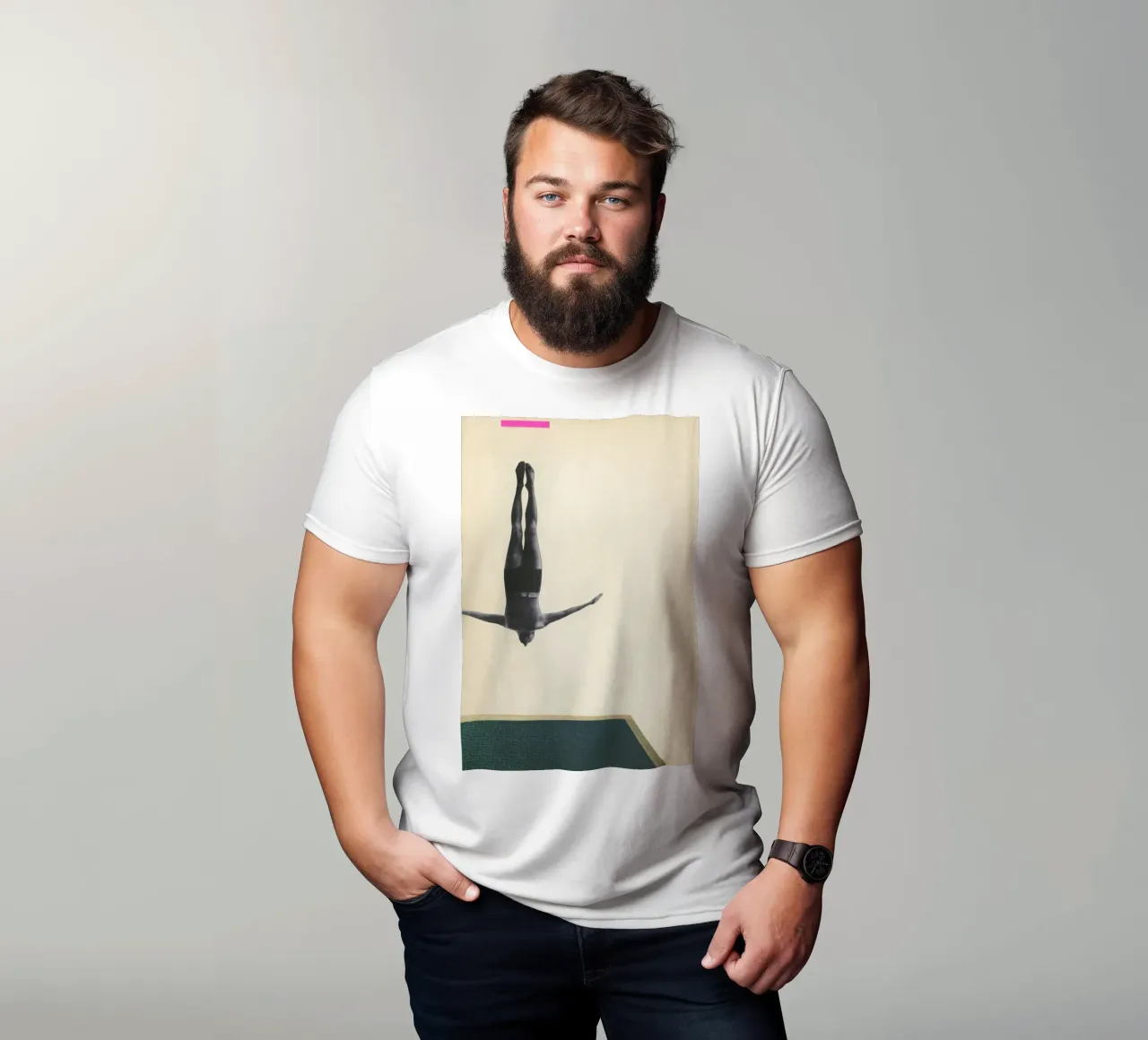 Immersione del cigno t-shirt da Cassia Beck Collage