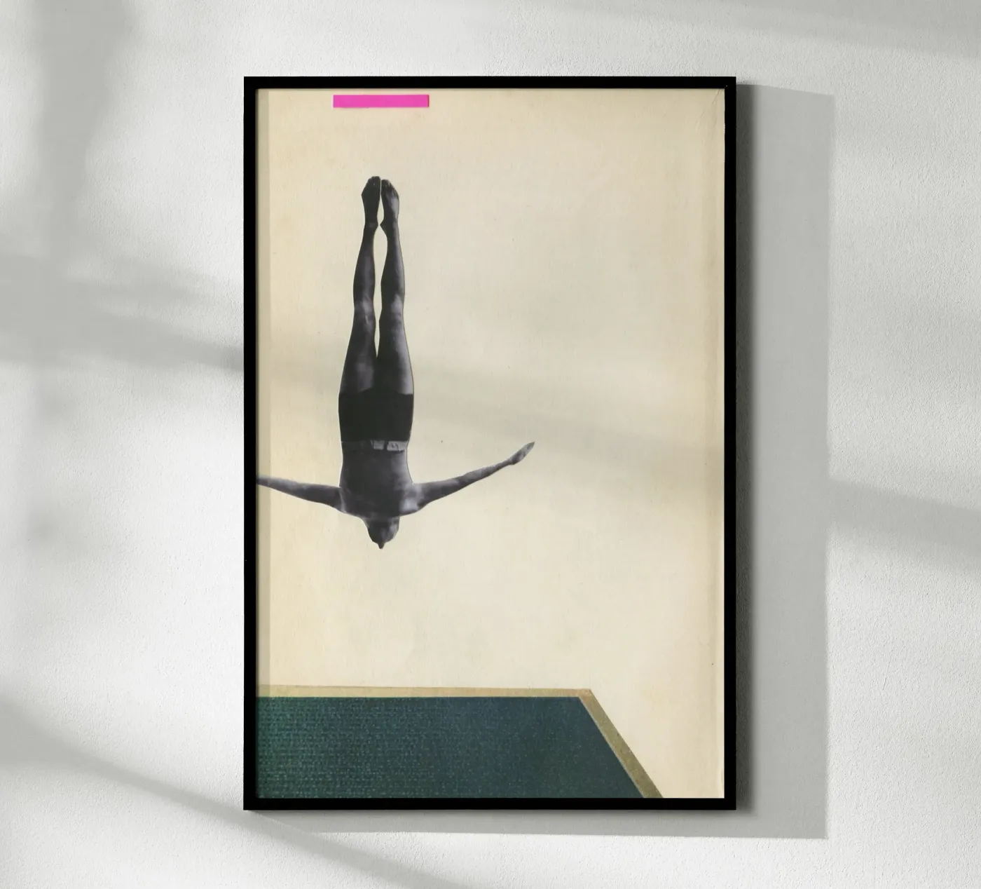 Swan Dive poster by Cassia Beck Collage