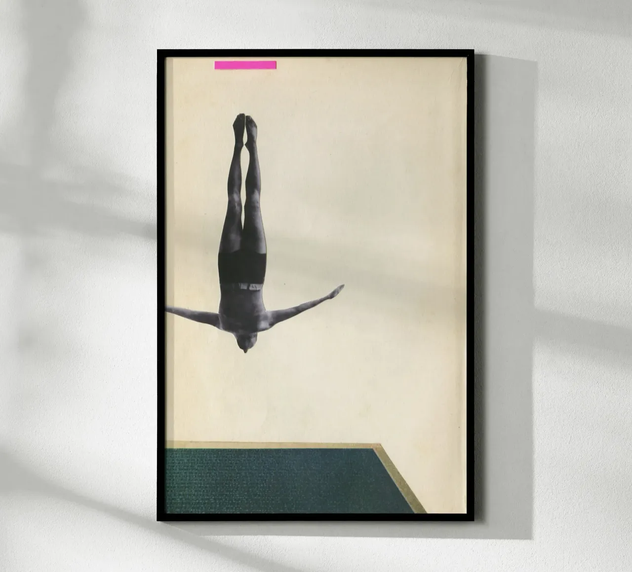 Swan Dive poster by Cassia Beck Collage