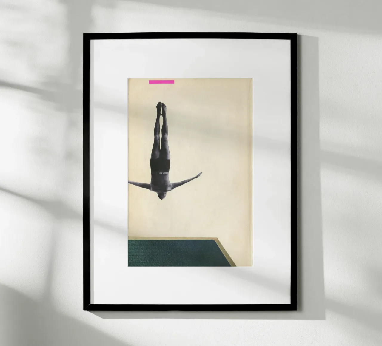 Swan Dive poster by Cassia Beck Collage