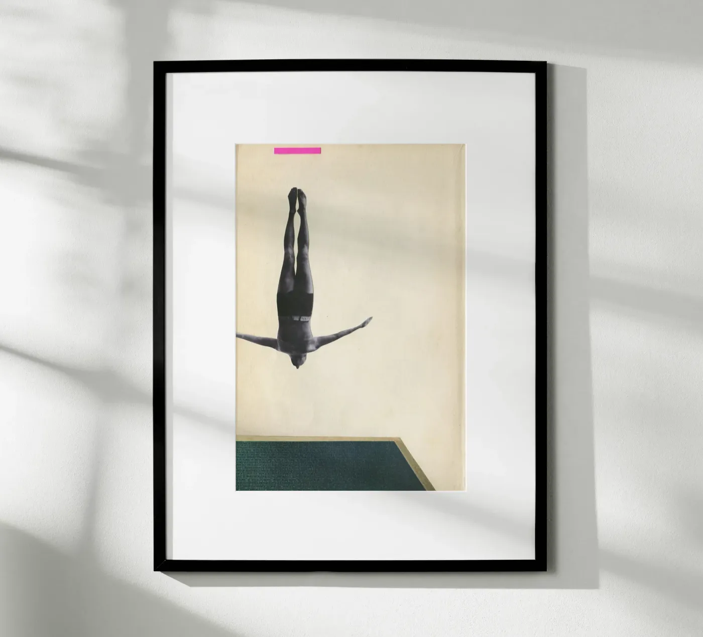 Swan Dive poster by Cassia Beck Collage