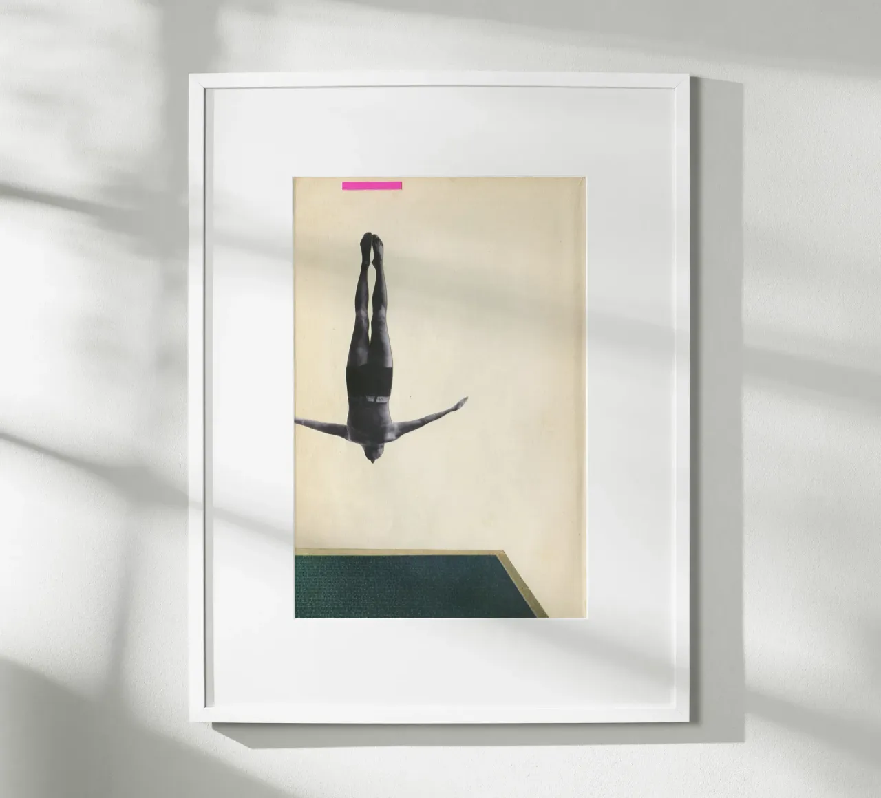 Swan Dive poster by Cassia Beck Collage