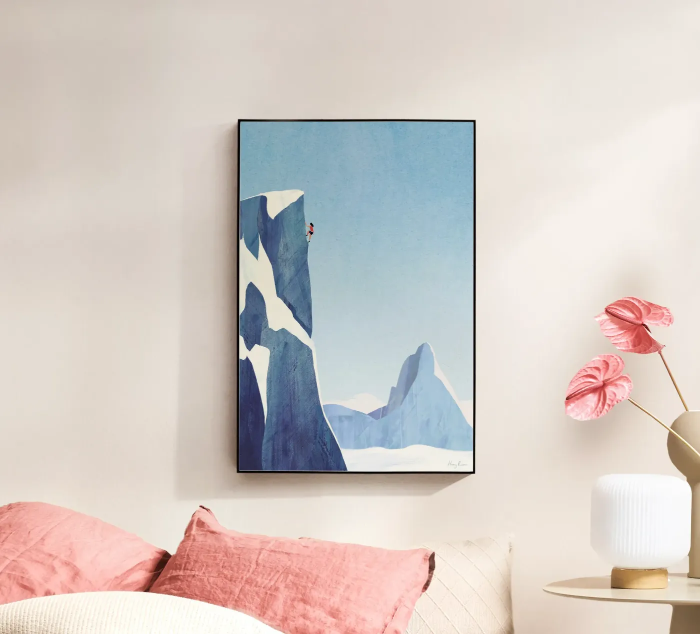 Alpine climb Acryl-Glas von Henry Rivers