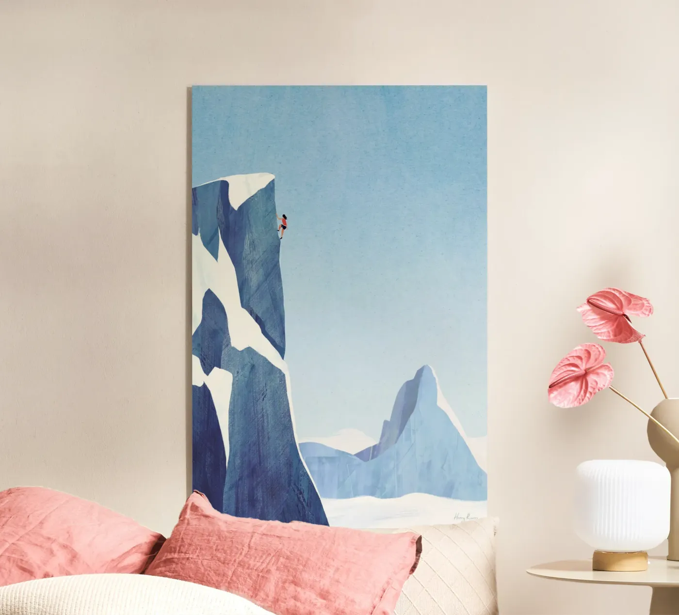 Alpine climb Acryl-Glas von Henry Rivers