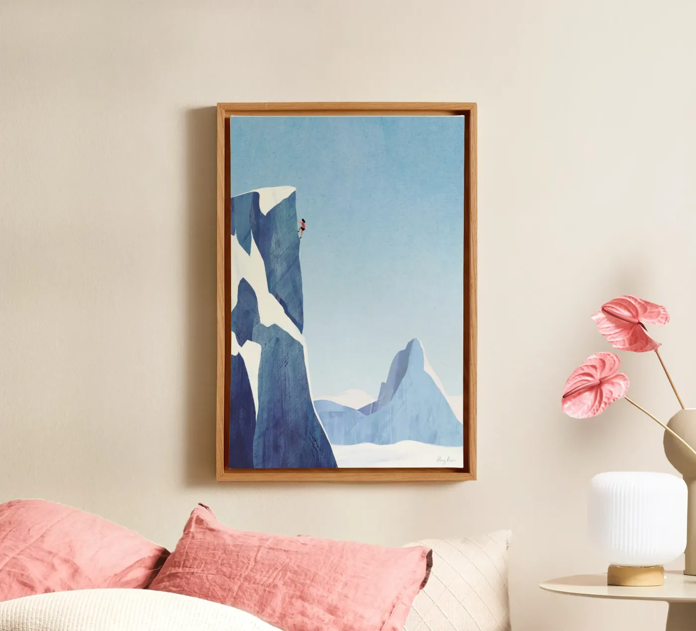 Alpine climb canvas van Henry Rivers
