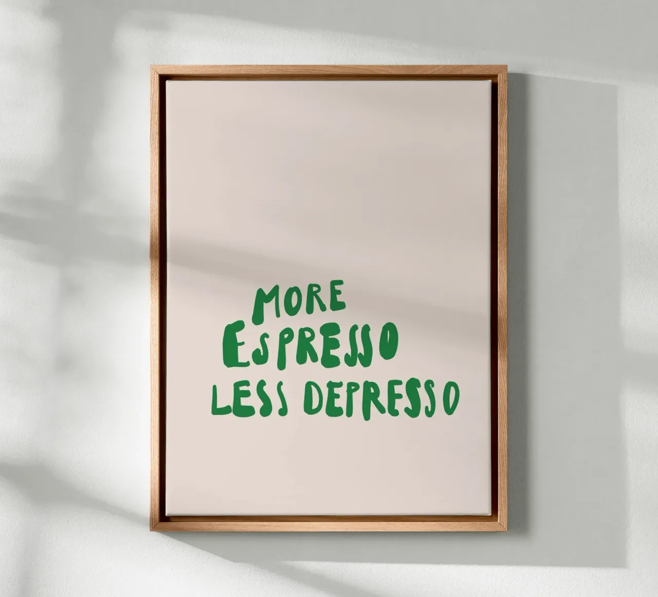 More Espresso tela con Cornice a cassetta da KRUTH DESIGN
