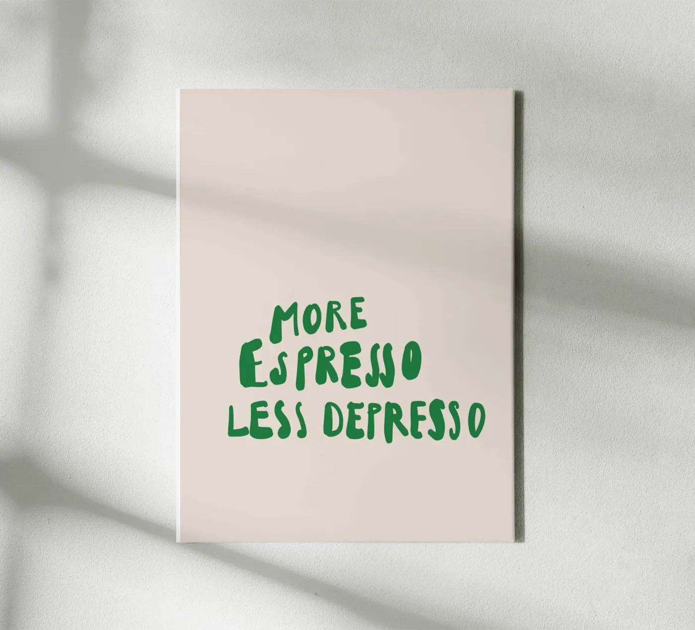 More Espresso Leinwand von KRUTH DESIGN