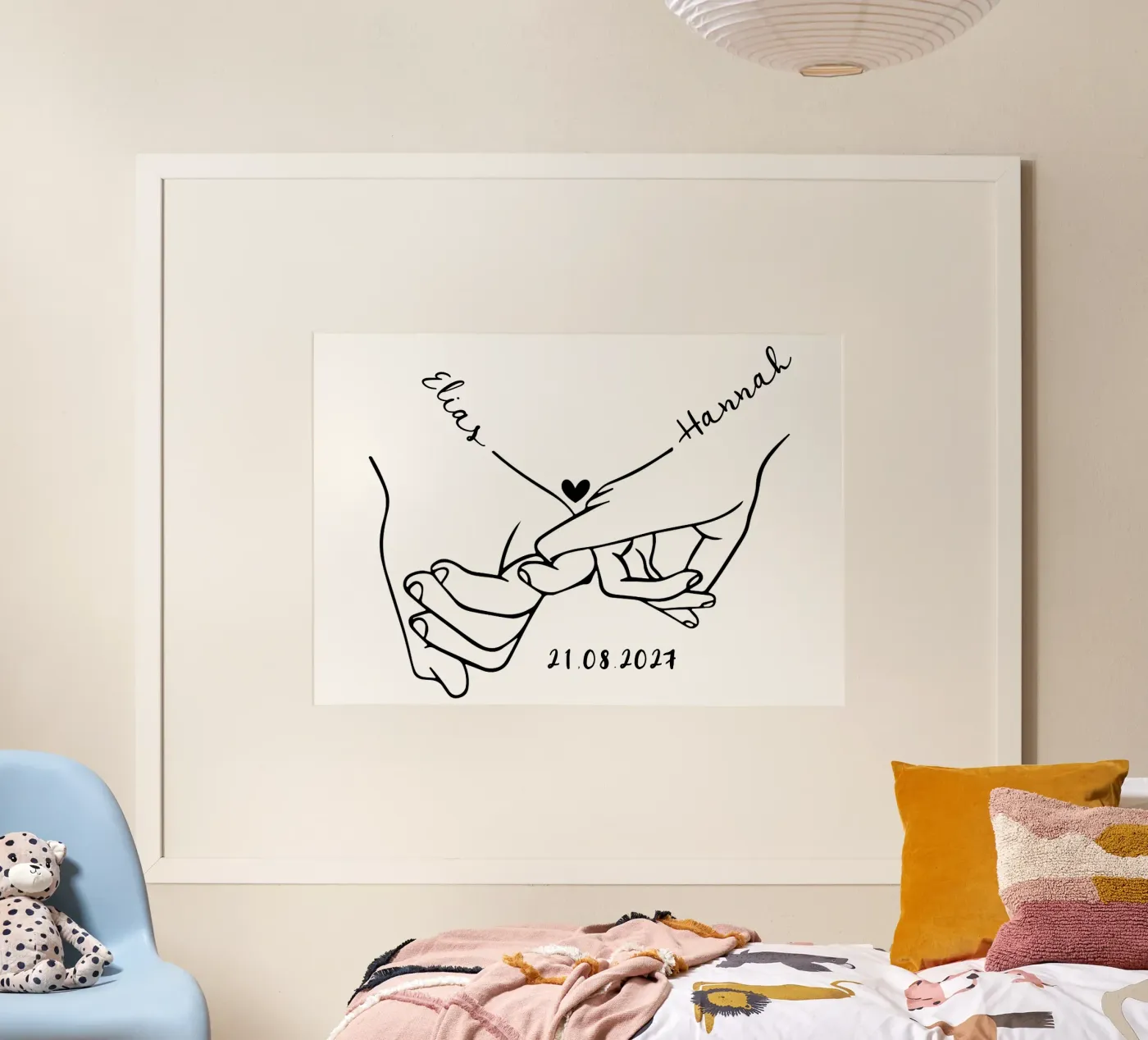 Hände Liebe Valentinstag - Hände halten Paar Jahrestag Poster von Wunderbarwir