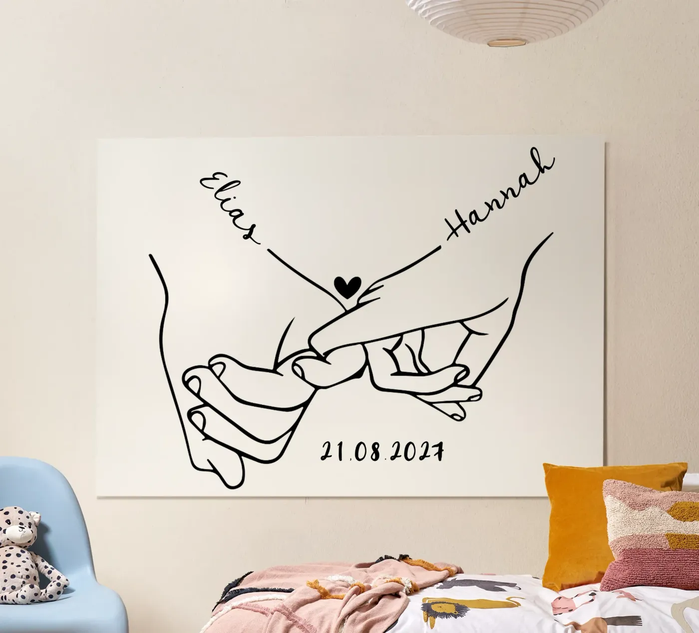 Hände Liebe Valentinstag - Hände halten Paar Jahrestag Poster von Wunderbarwir