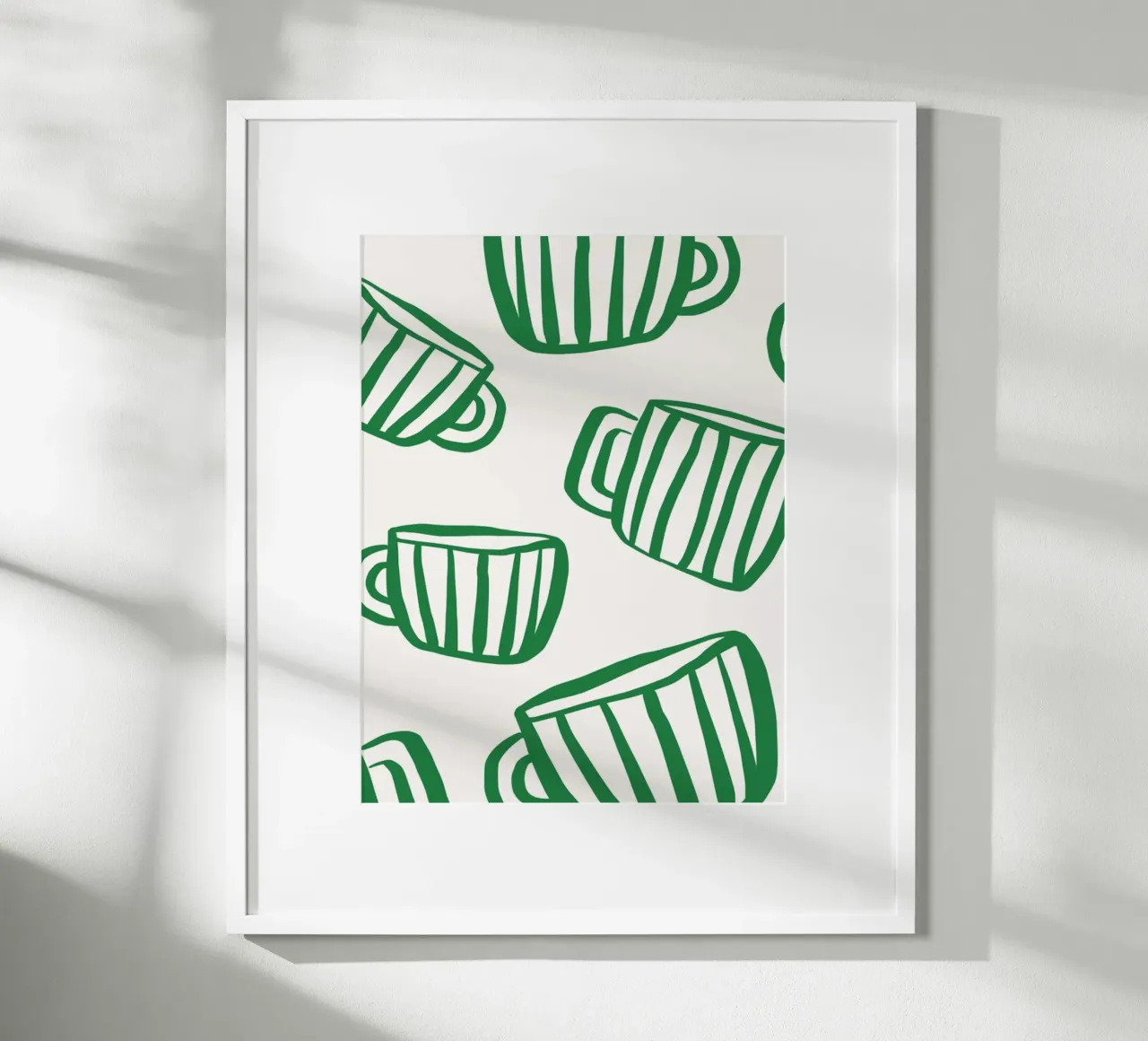 Tassen poster con telaio in alluminio da KRUTH DESIGN