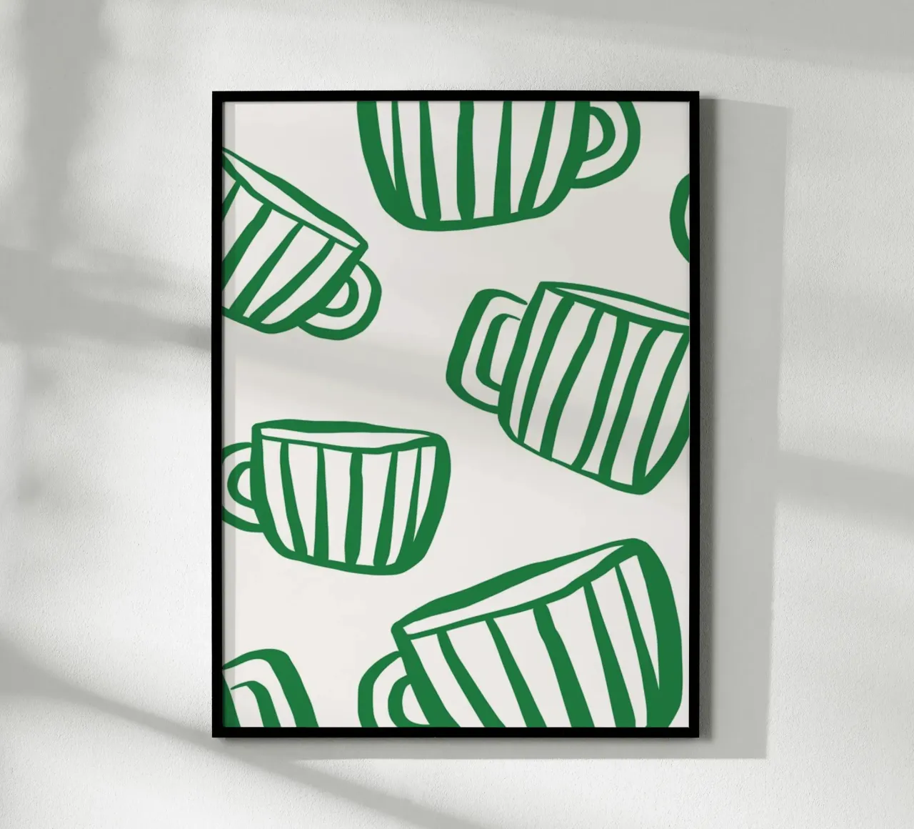 Tassen poster con telaio in alluminio da KRUTH DESIGN
