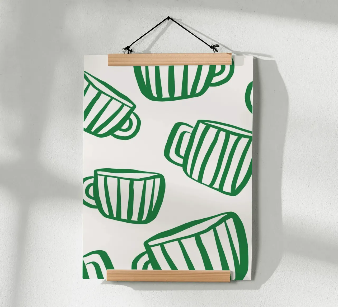 Tassen poster con telaio in alluminio da KRUTH DESIGN