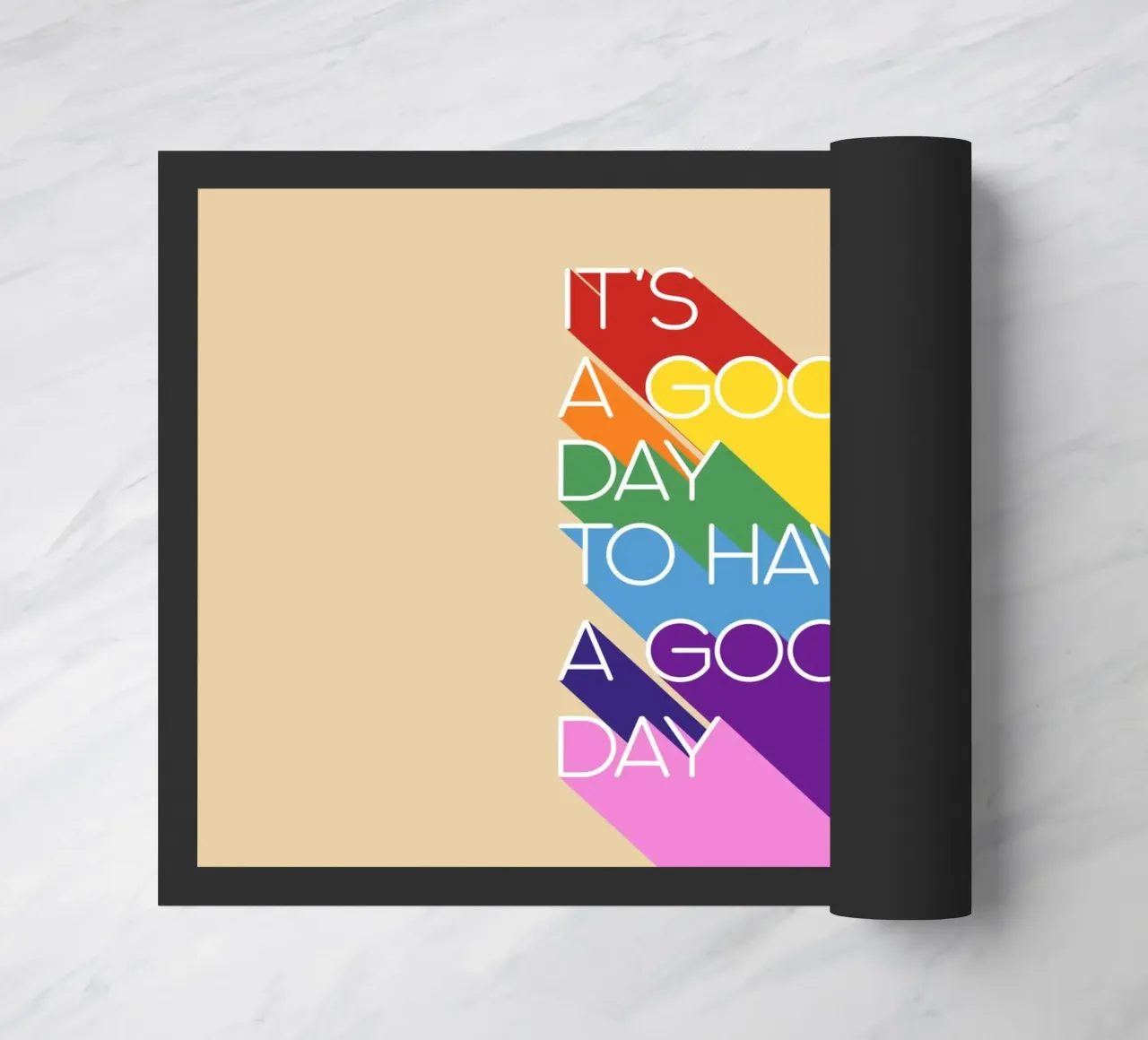 It’s a Good Day Rainbow Positive Typography Print zerbino da showmemars