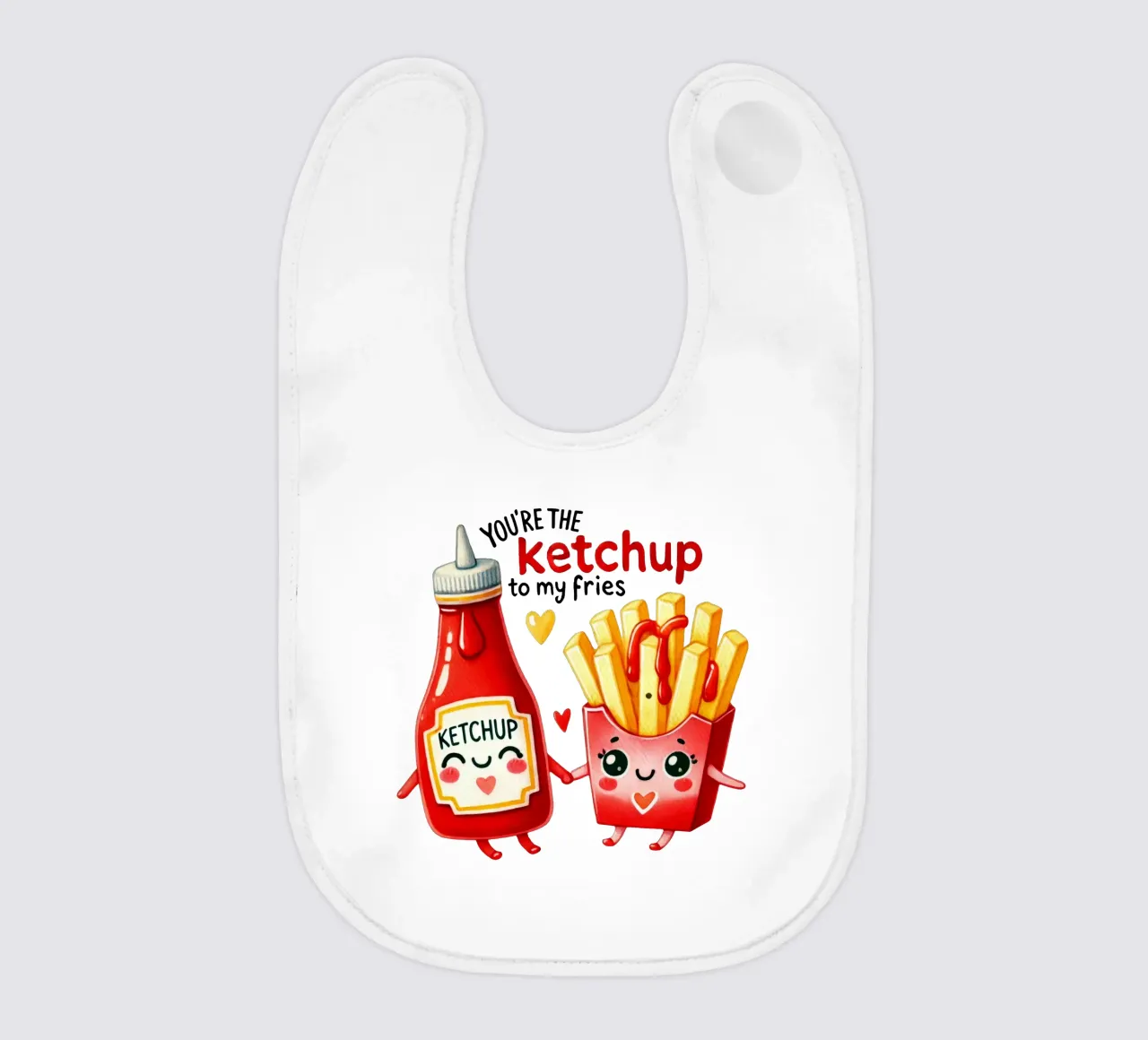 Pommes & Ketchup süßes Liebes Motiv Pärchen süß bavaglino da Wunderbarwir