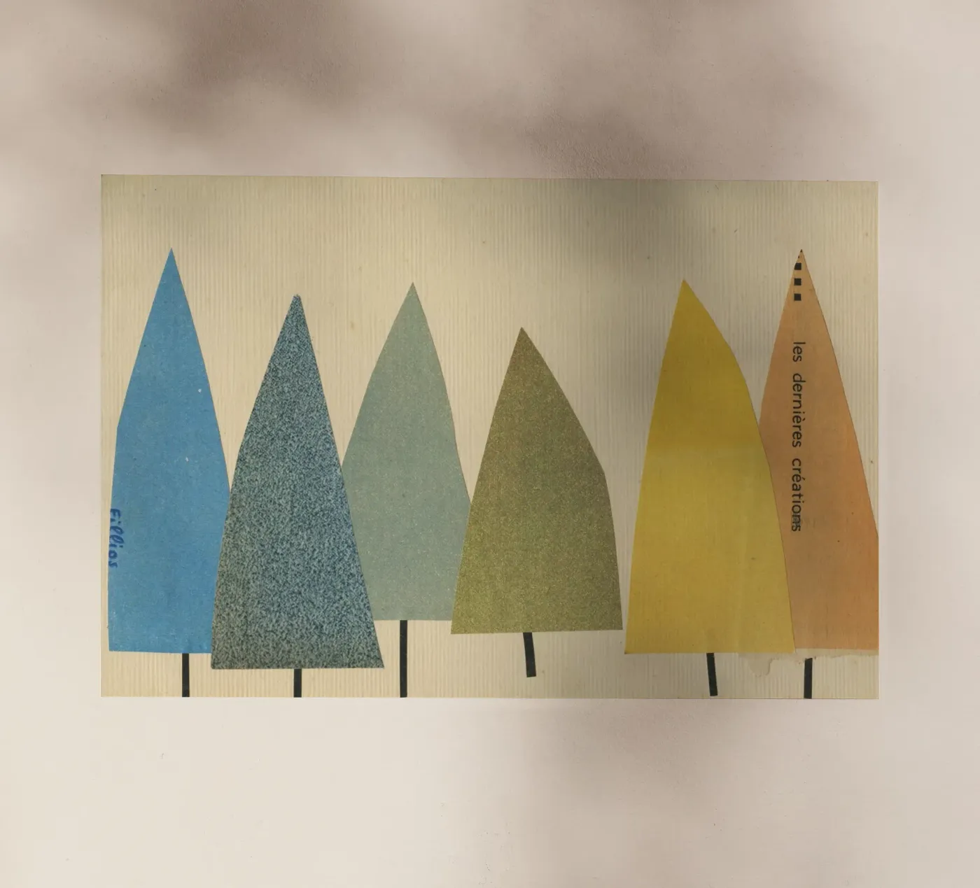 Bomen backlit folie van Cassia Beck Collage