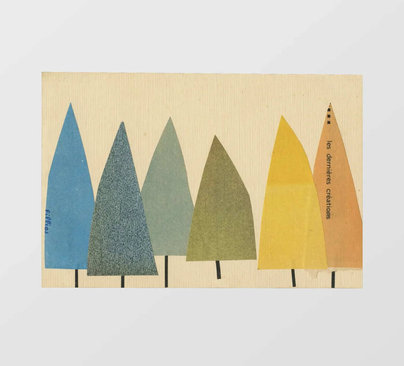 Bomen backlit folie van Cassia Beck Collage