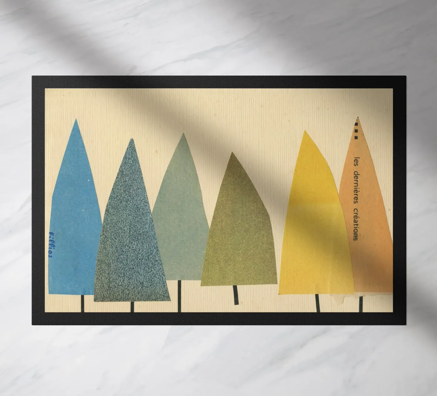 Bomen deurmat van Cassia Beck Collage