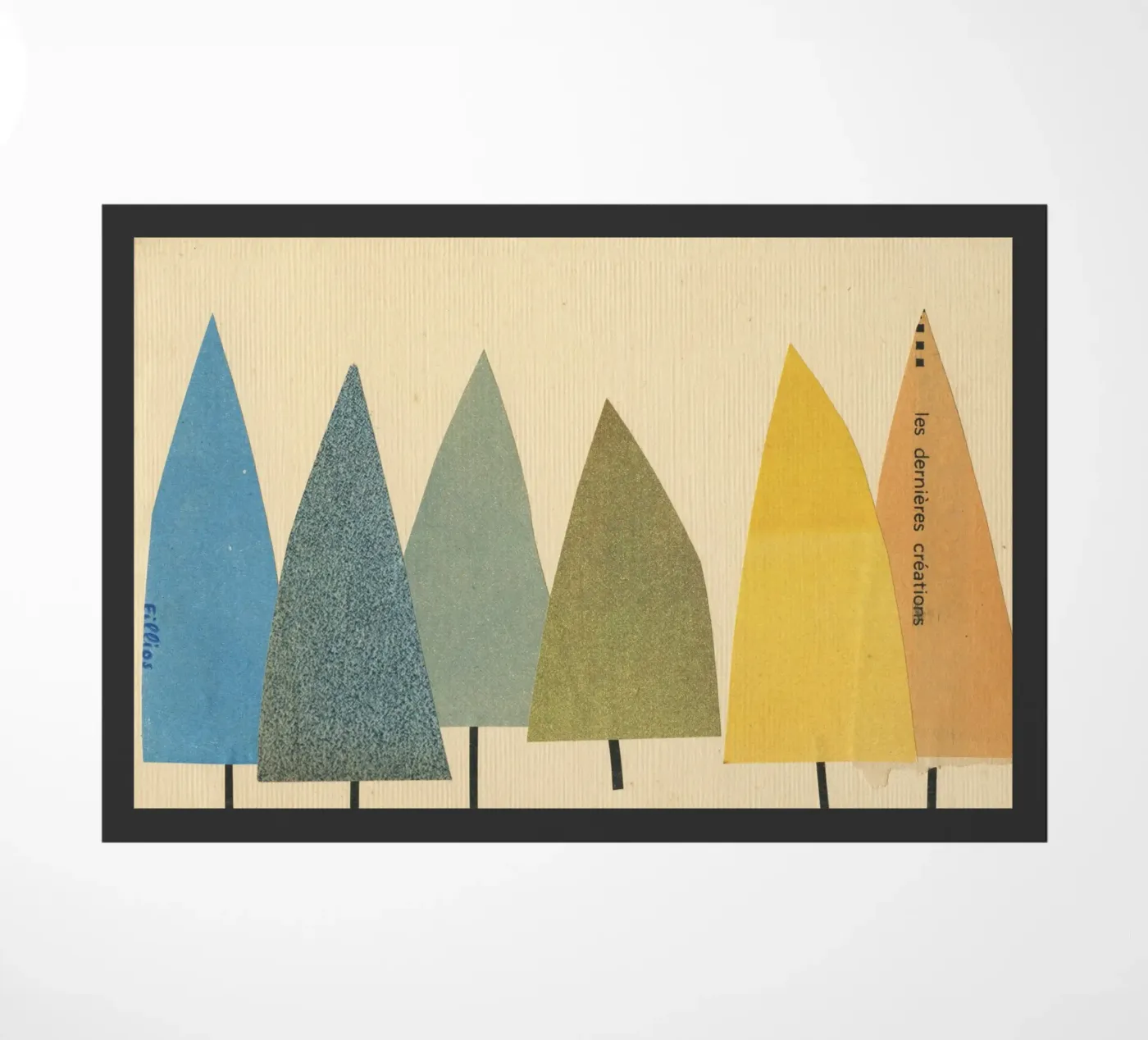 Trees doormat by Cassia Beck Collage