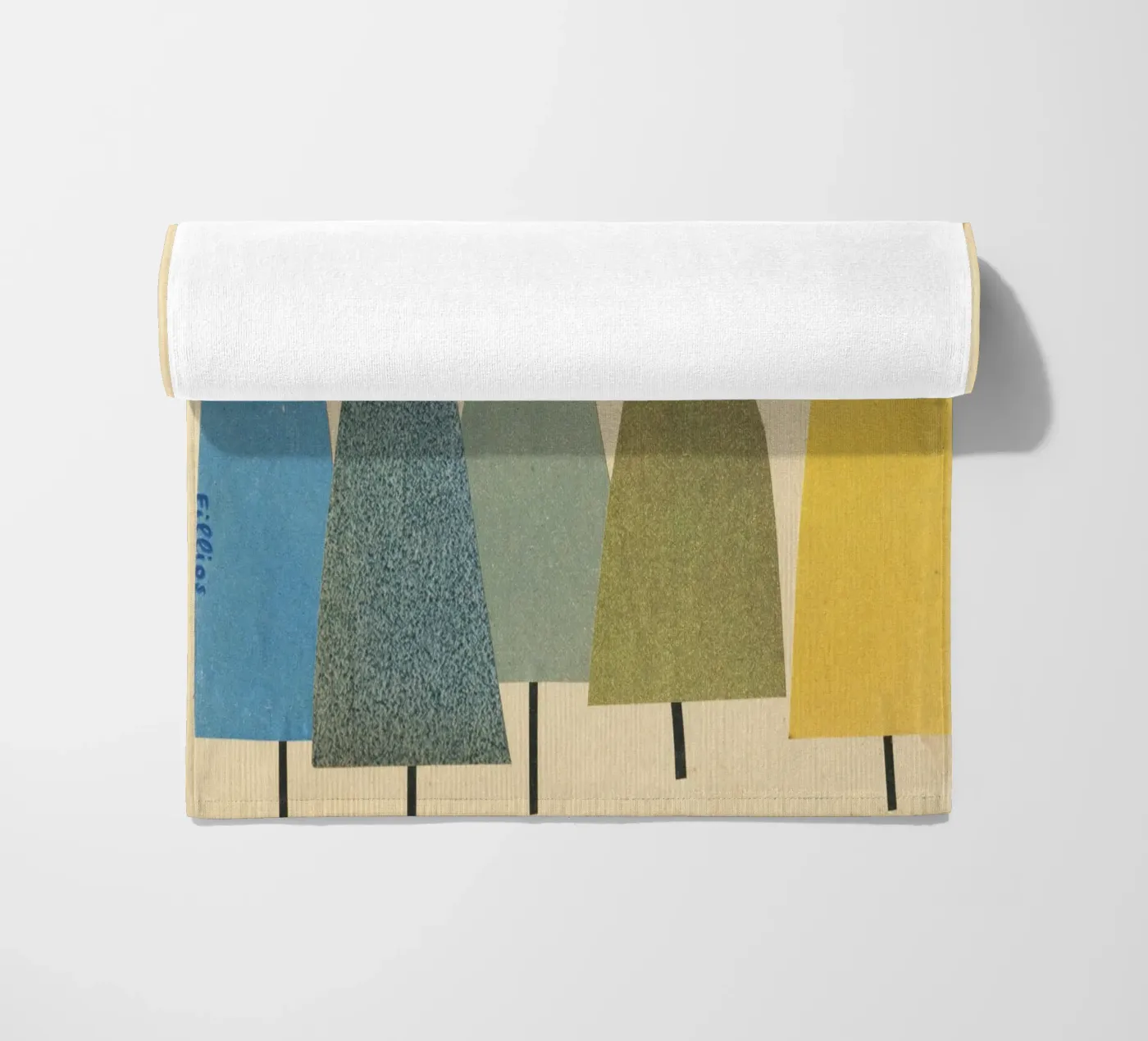 Bomen strandhanddoek van Cassia Beck Collage