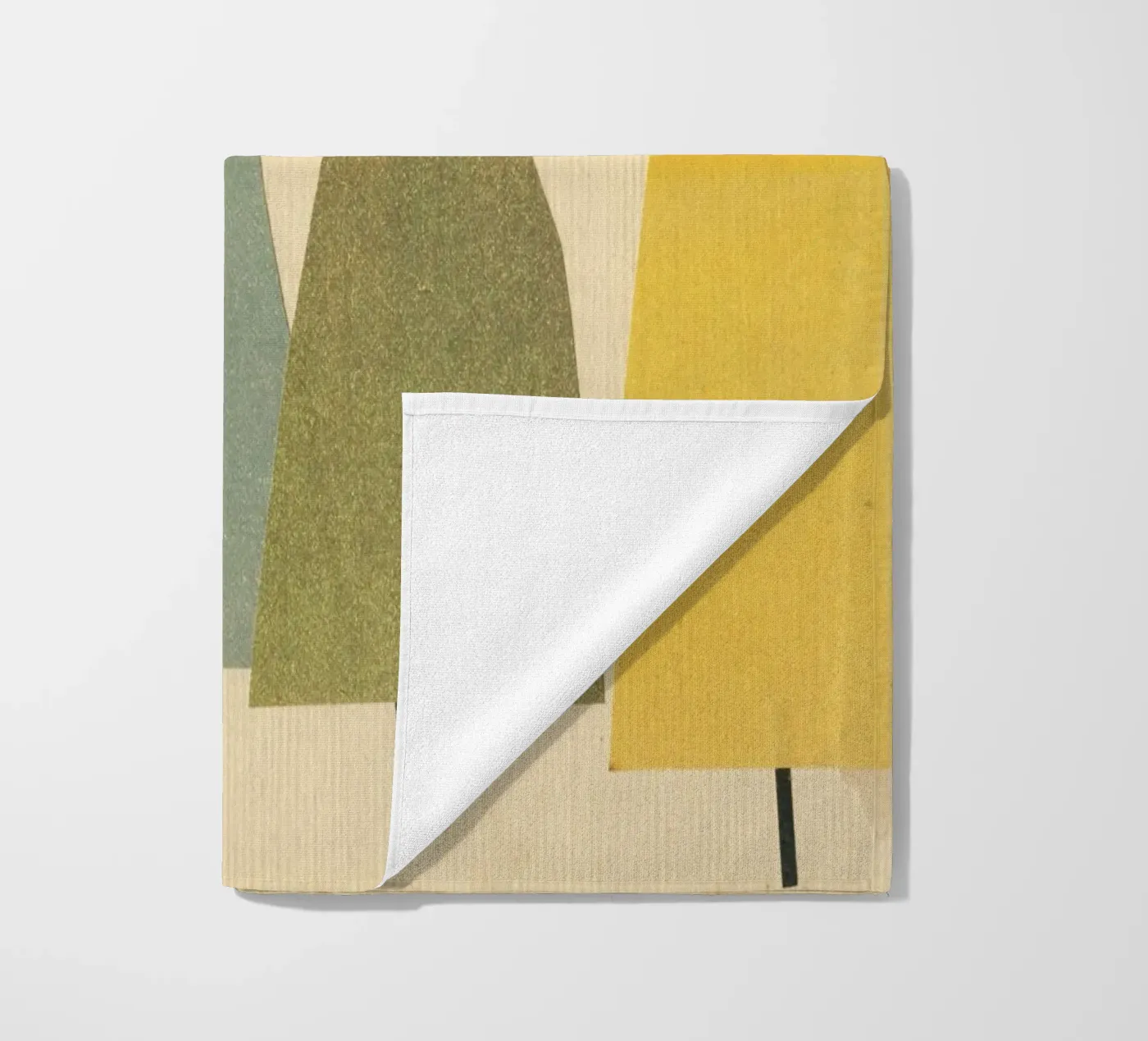 Bomen strandhanddoek van Cassia Beck Collage