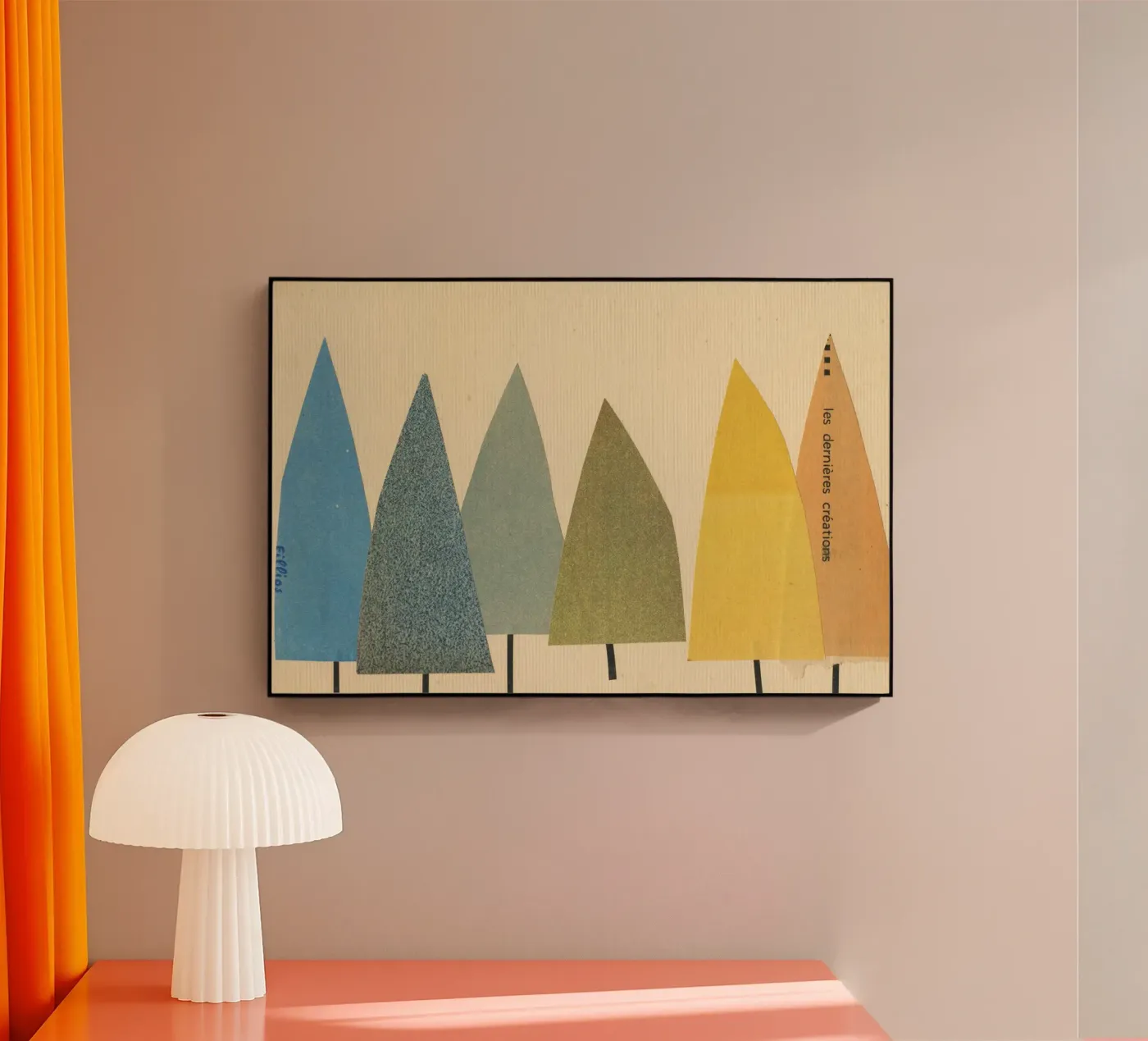 Bomen acryl van Cassia Beck Collage