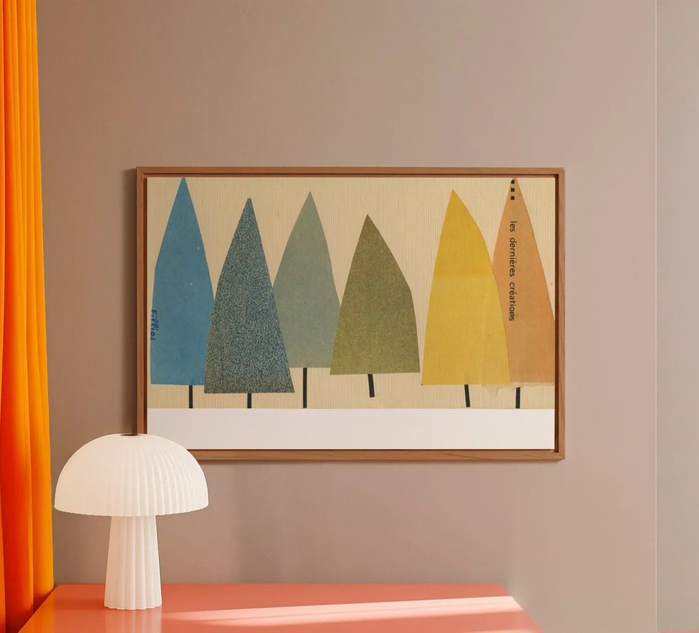 Trees forex plate by Cassia Beck Collage
