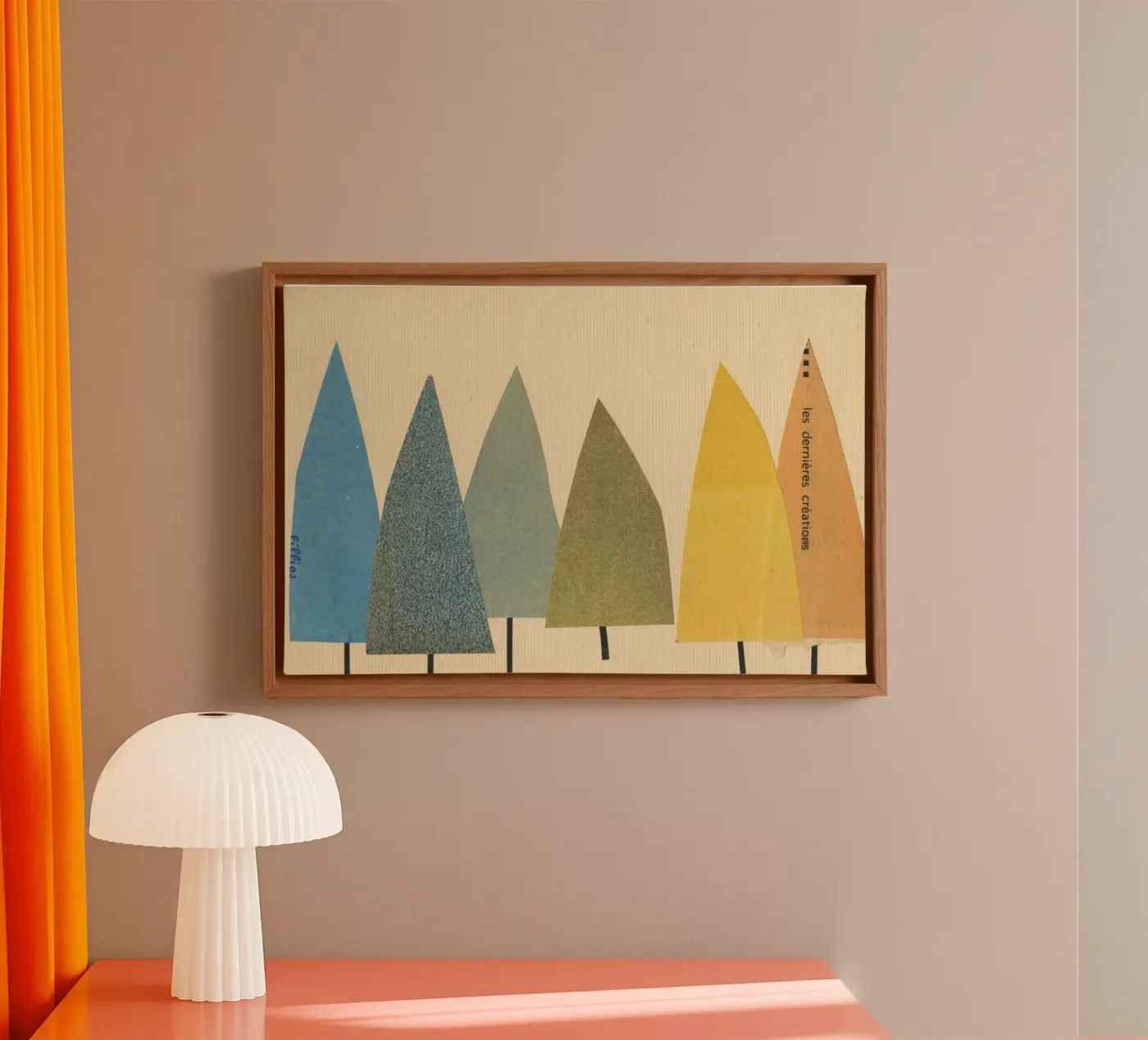 Bomen canvas van Cassia Beck Collage