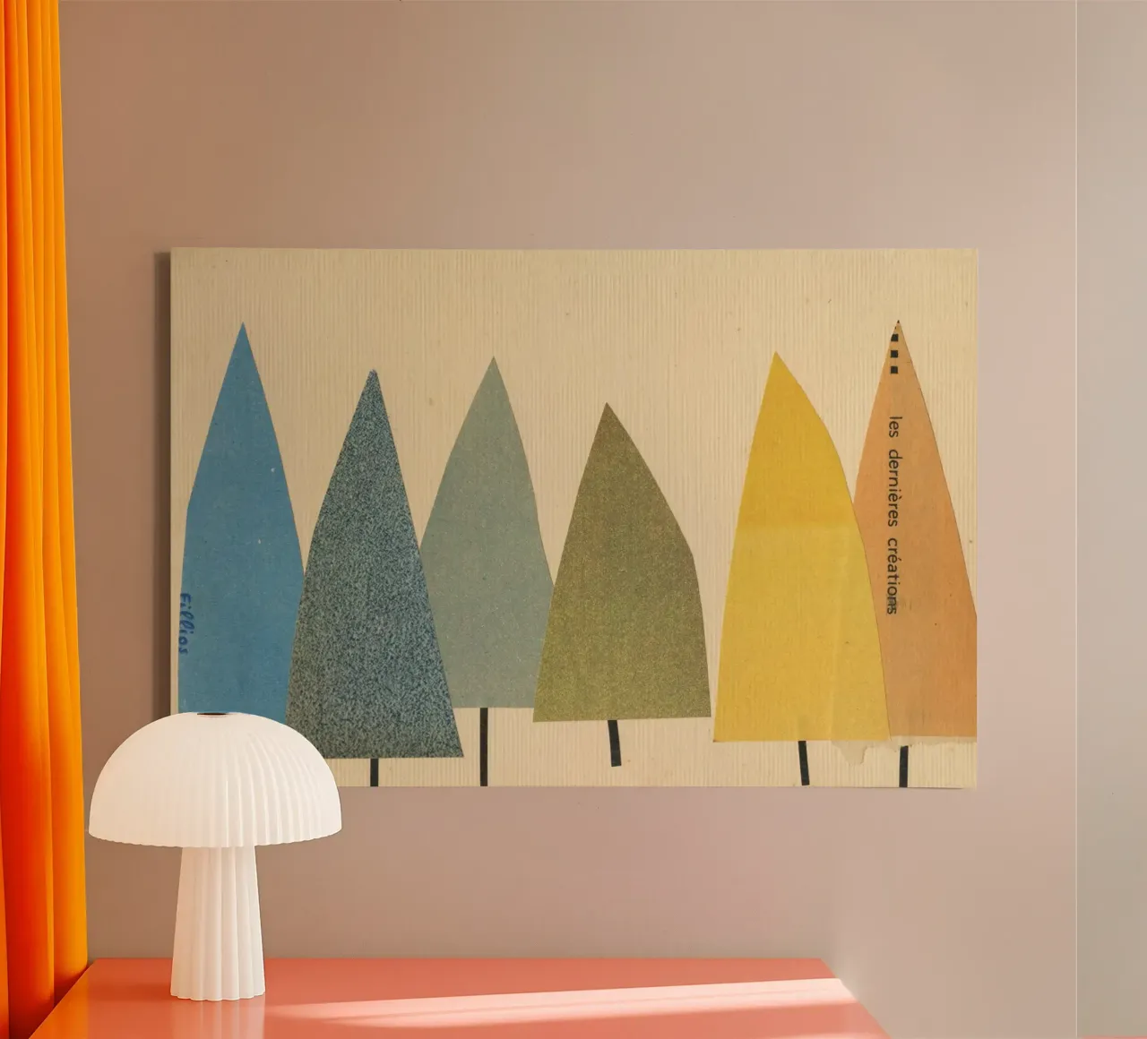 Trees canvas by Cassia Beck Collage
