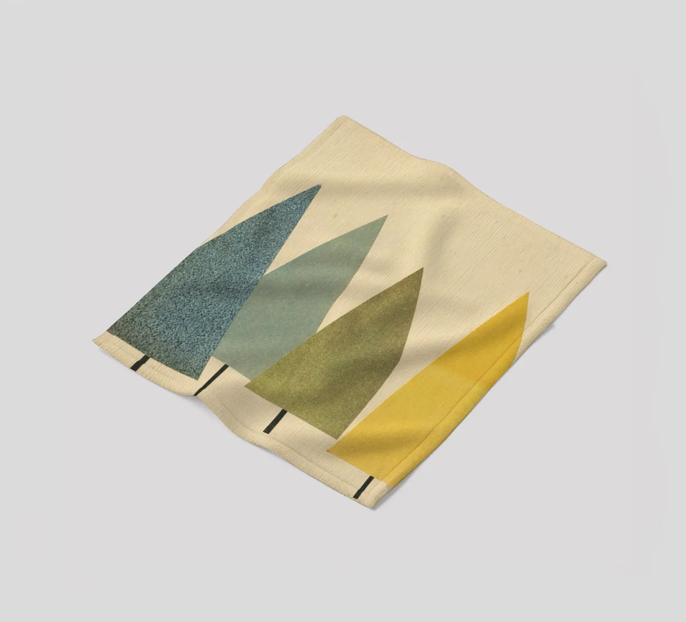 Trees fleece blanket by Cassia Beck Collage