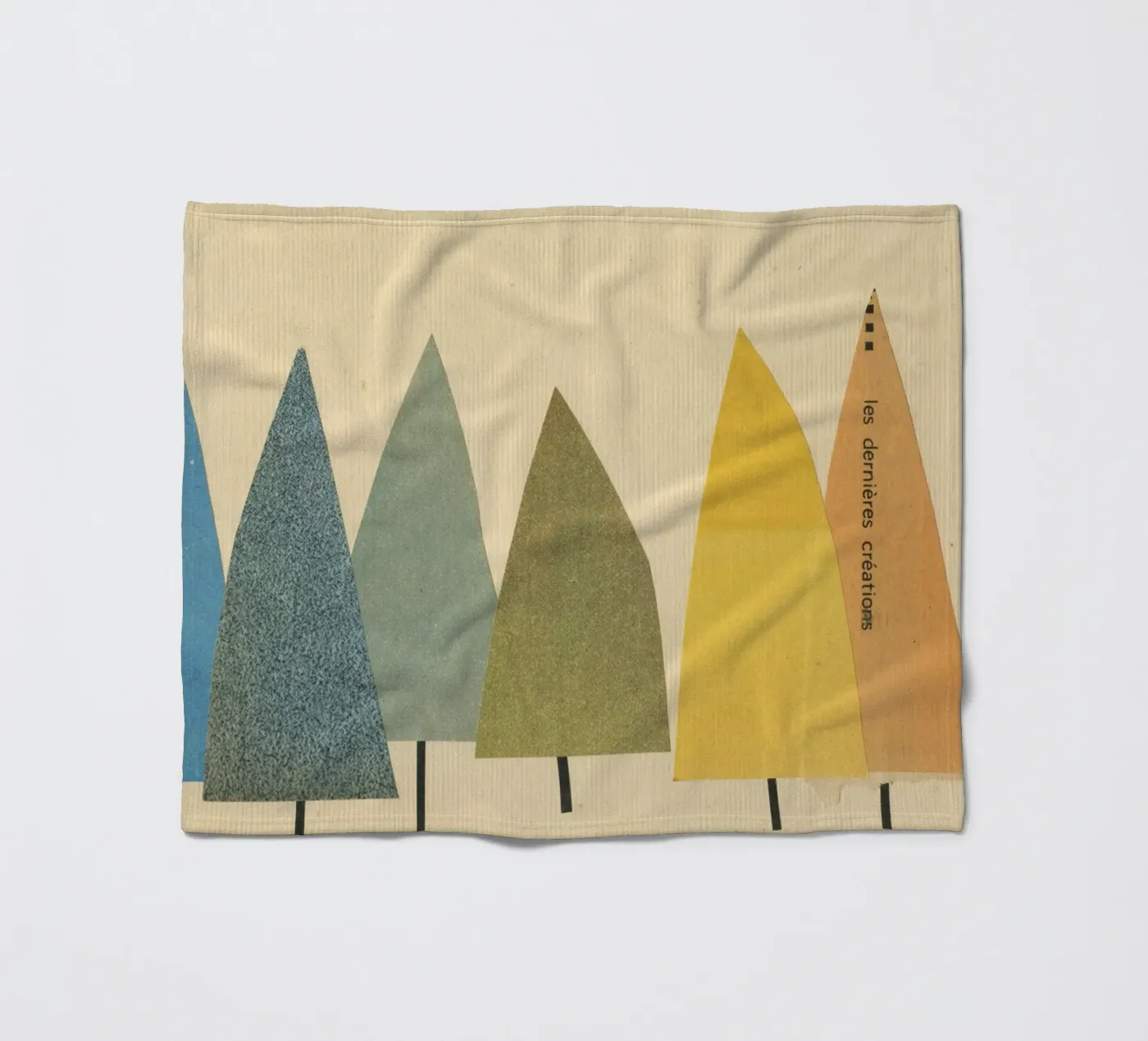 Trees fleece blanket by Cassia Beck Collage