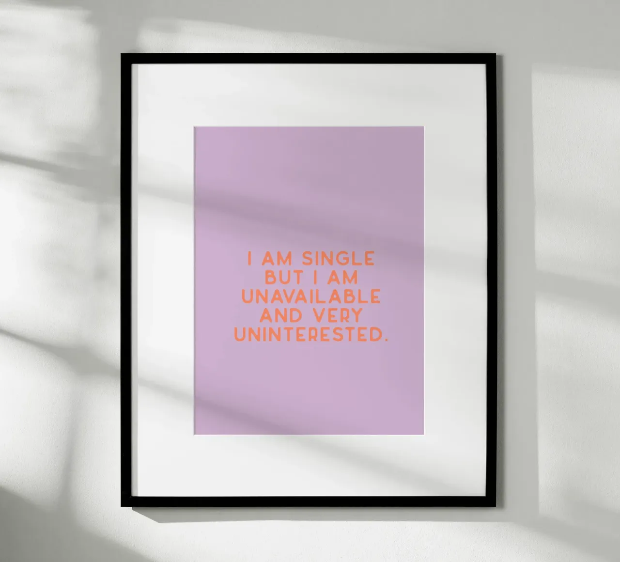 Single poster con telaio in legno da KRUTH DESIGN