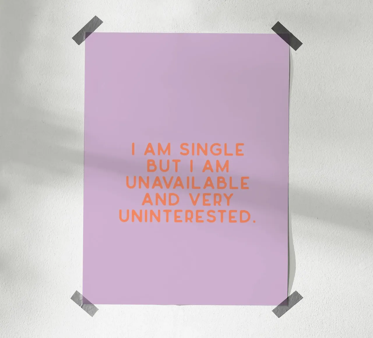 Single poster con telaio in legno da KRUTH DESIGN