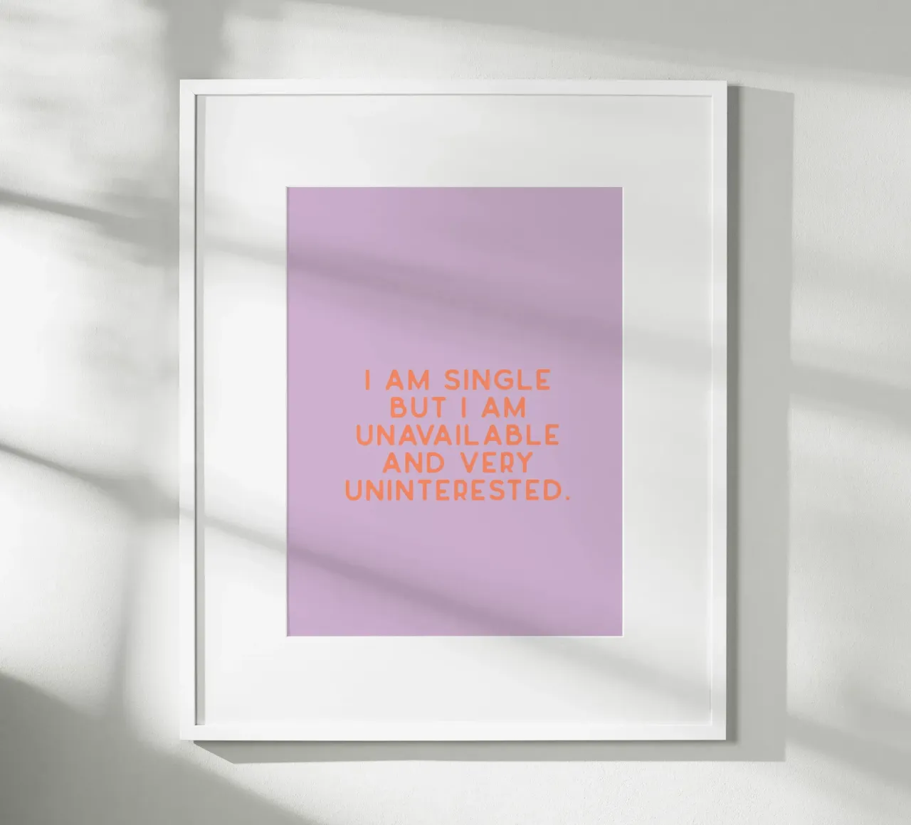 Single poster con telaio in legno da KRUTH DESIGN