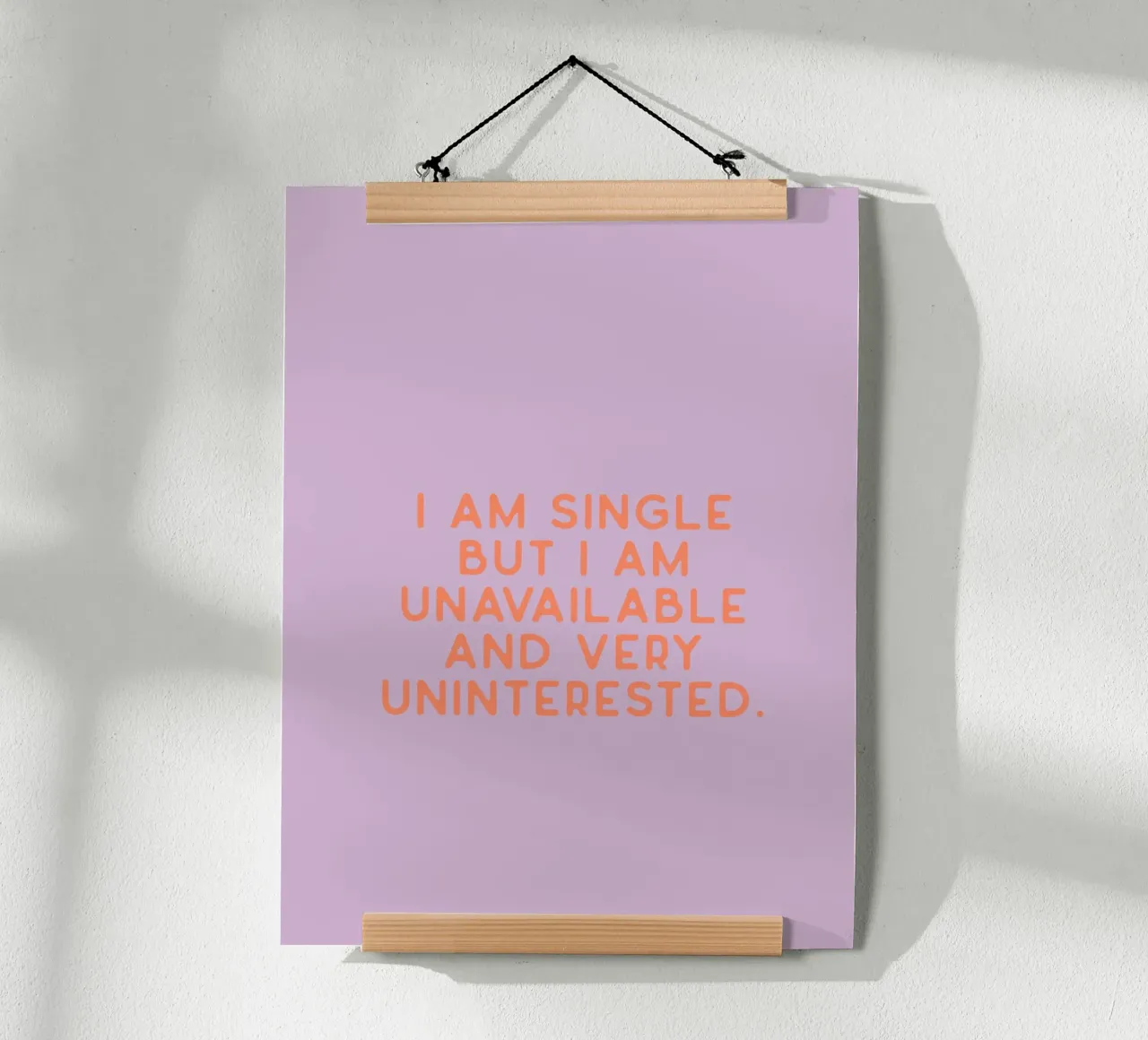 Single poster con telaio in legno da KRUTH DESIGN