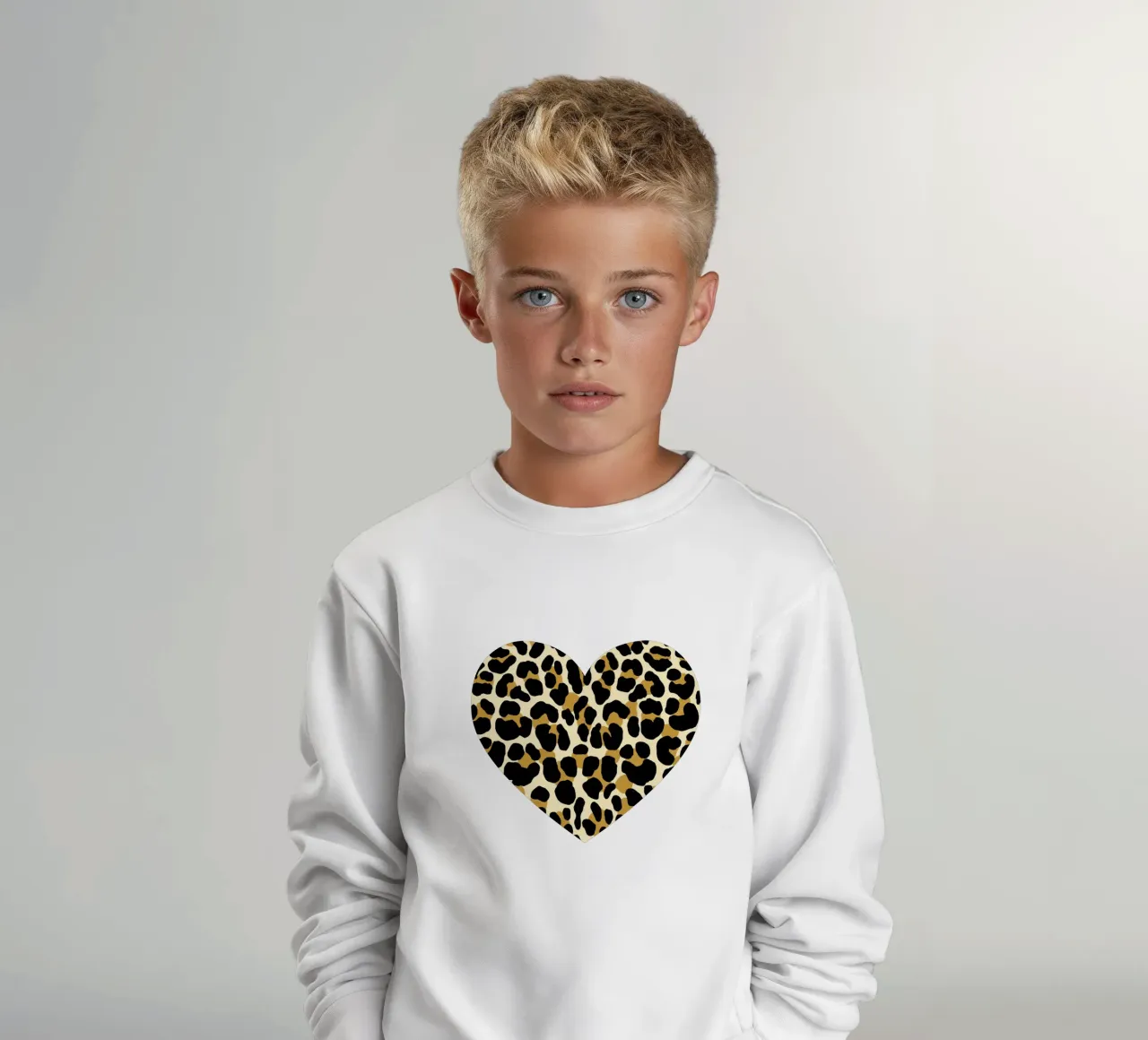 Motivo leopardato. Stampa animalier. Stile safari. felpa bambino da CalliLetters